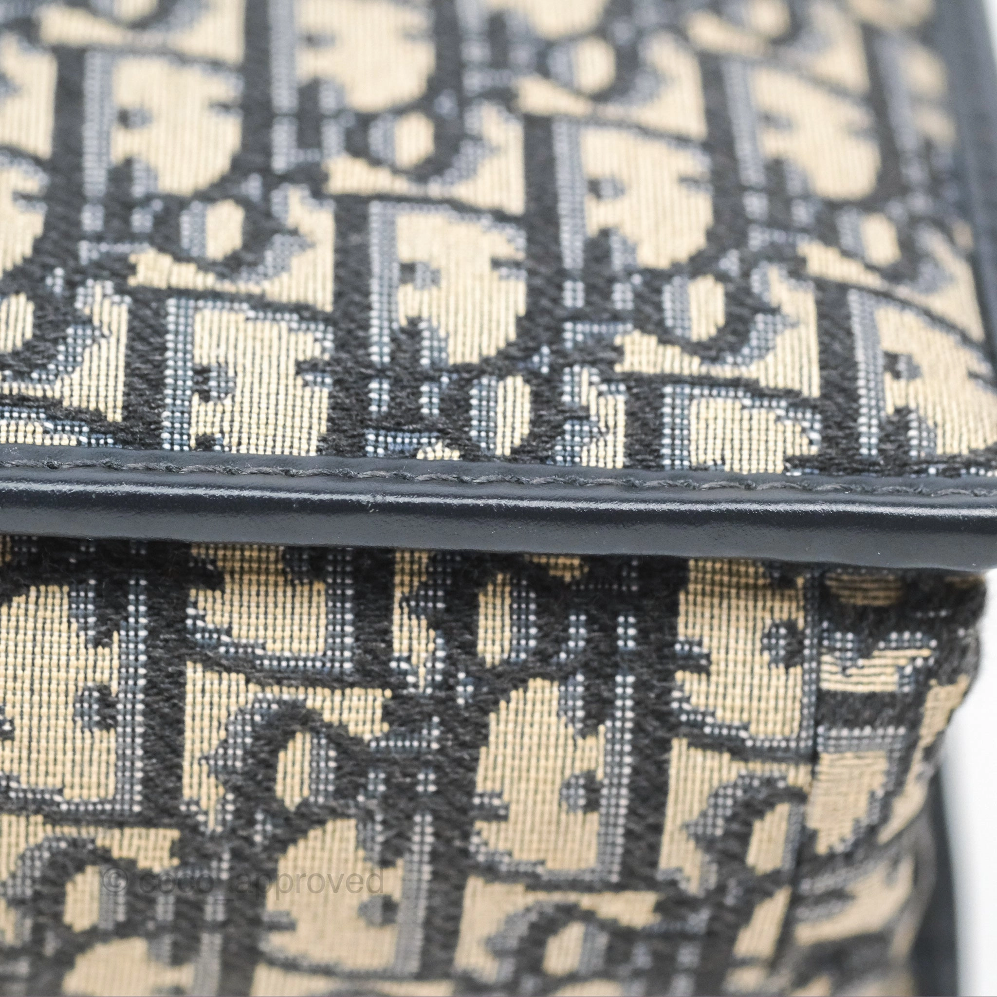 Christian Dior 30 Montaigne with Chain Blue Dior Oblique Jacquard