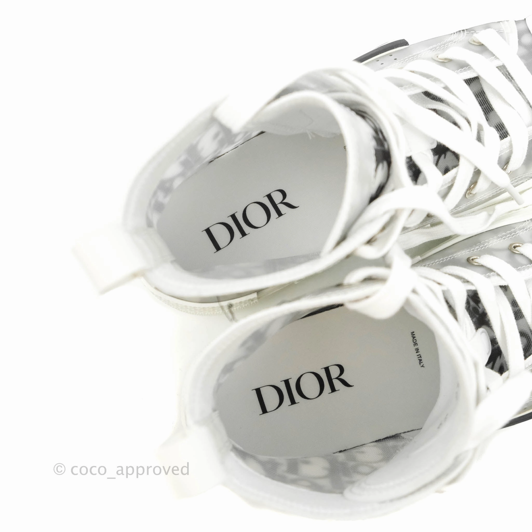 Christian Dior B23 Black Oblique High-Top Sneakers