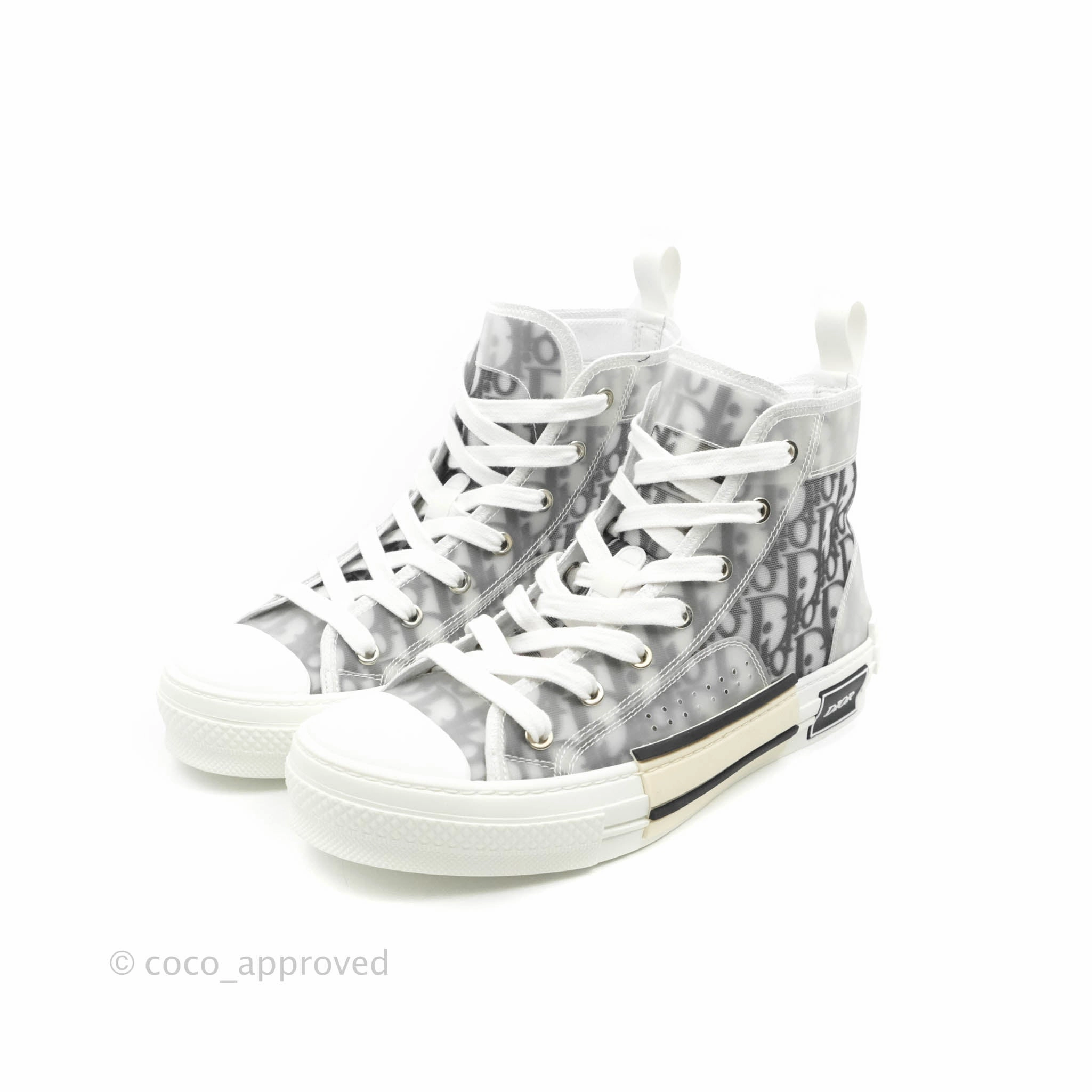 Christian Dior B23 Black Oblique High-Top Sneakers