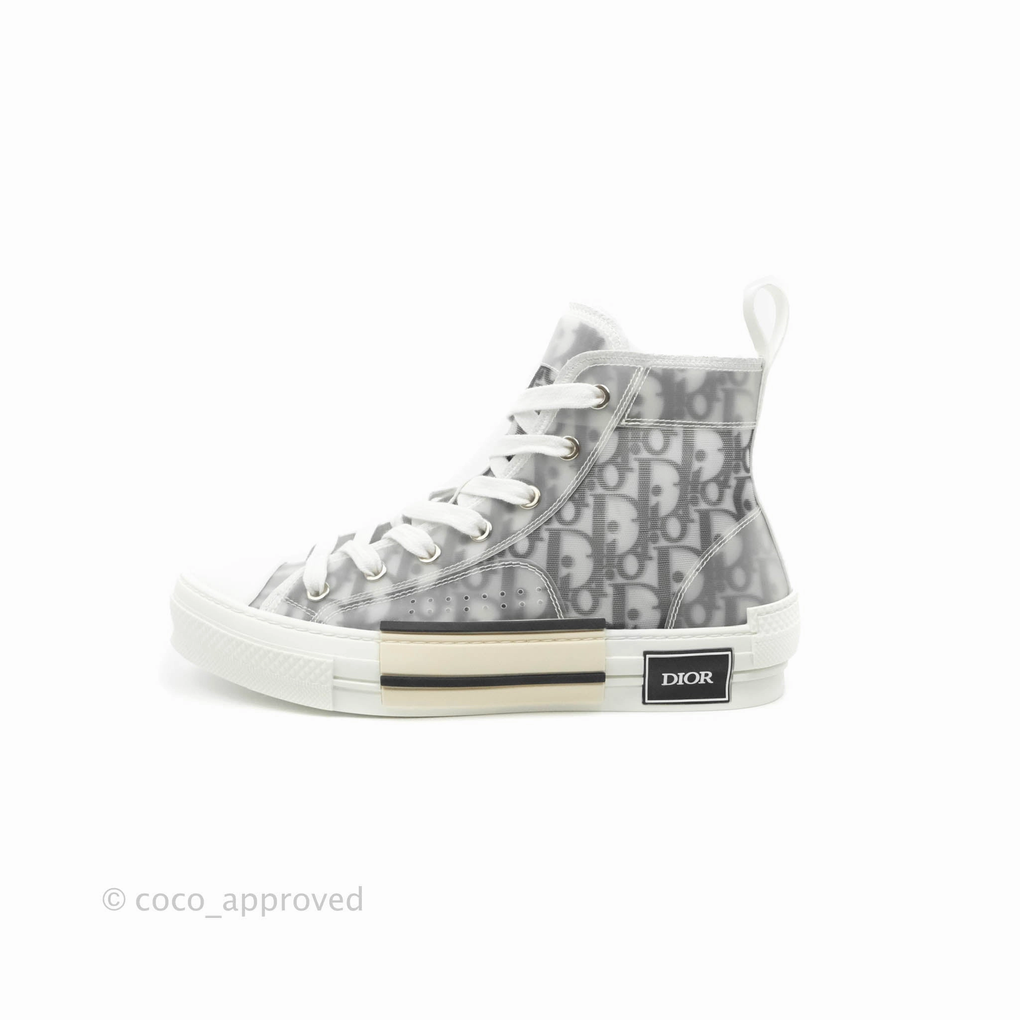 Christian Dior B23 Black Oblique High-Top Sneakers