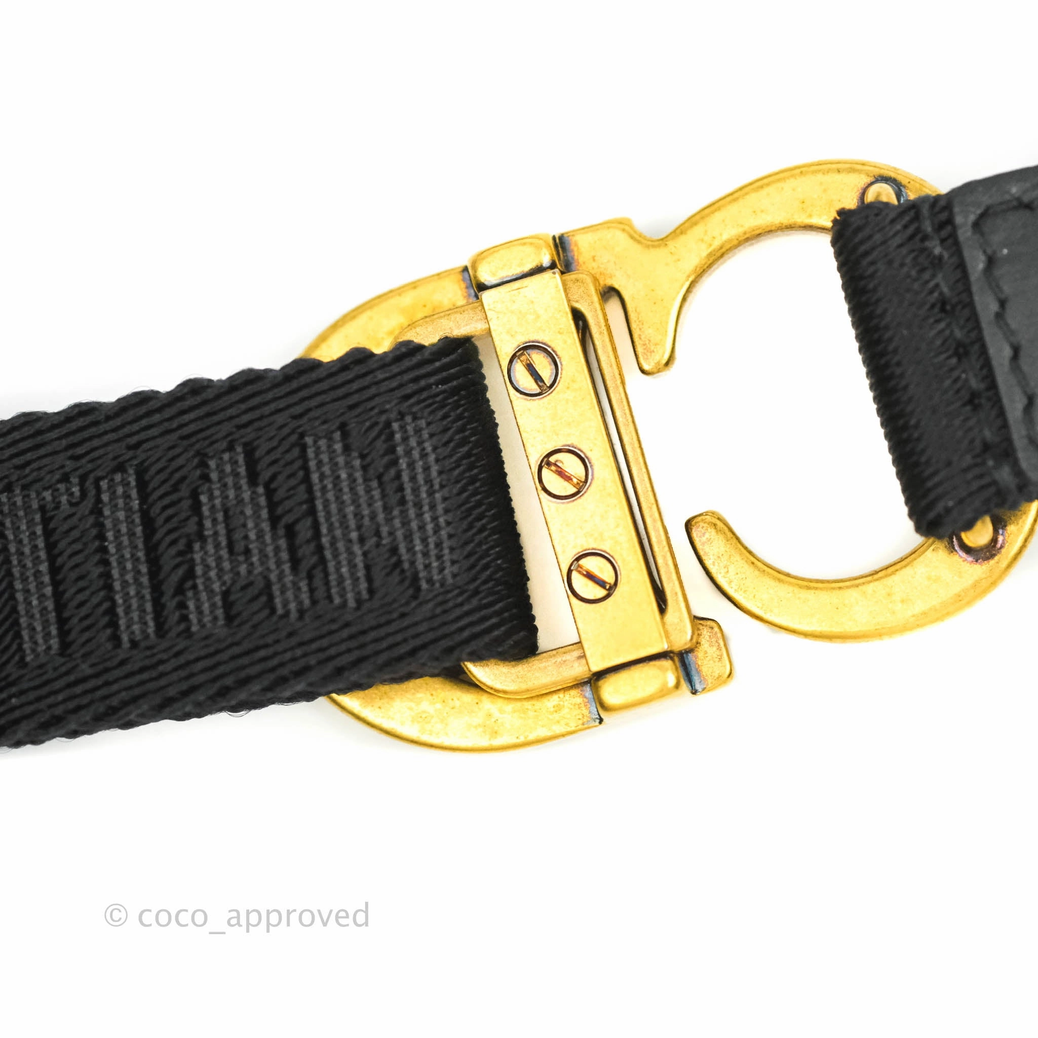 Christian Dior Blue Oblique Jacquard Saddle Belt Bag