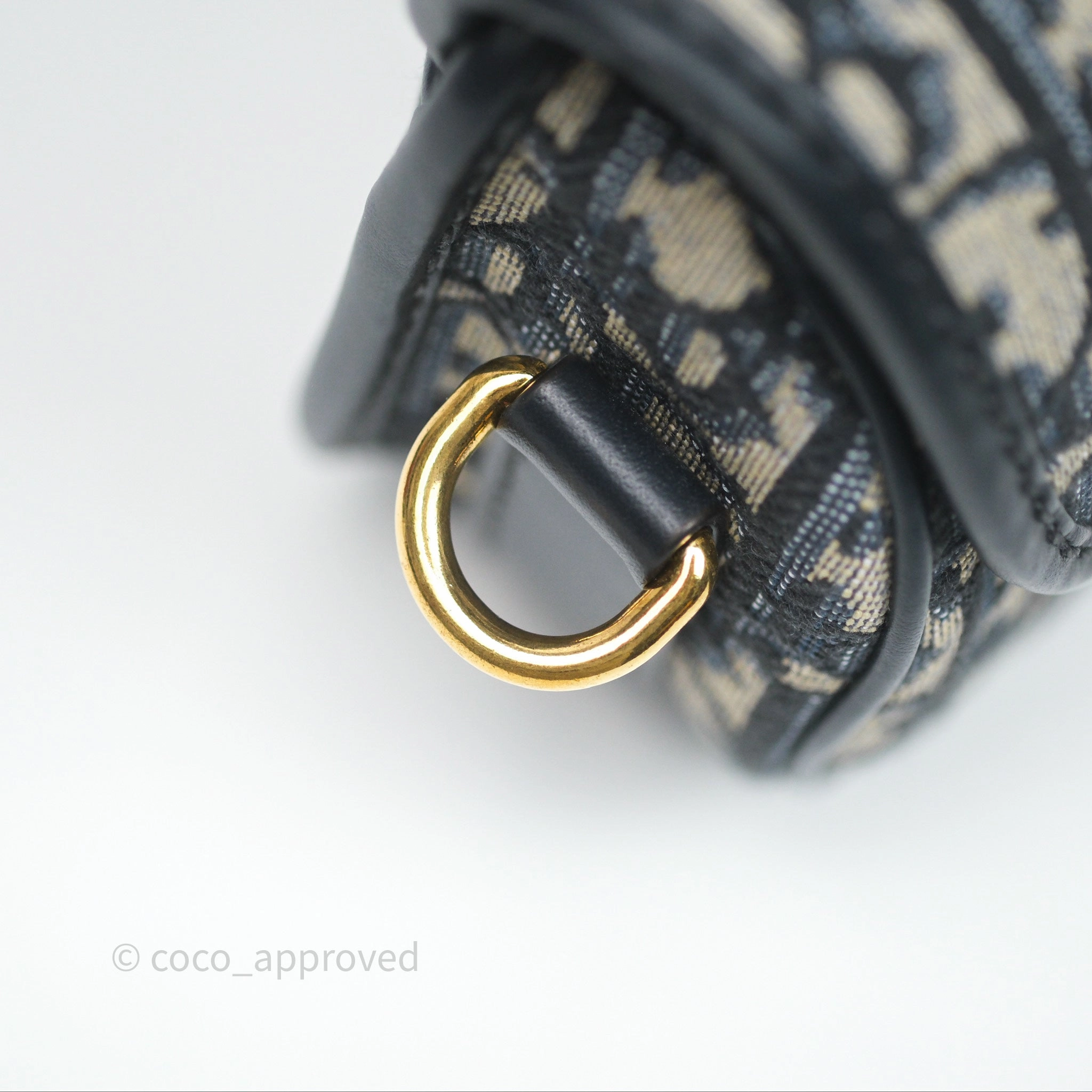 Christian Dior Bobby East-West Bag Blue Oblique Jacquard Canvas