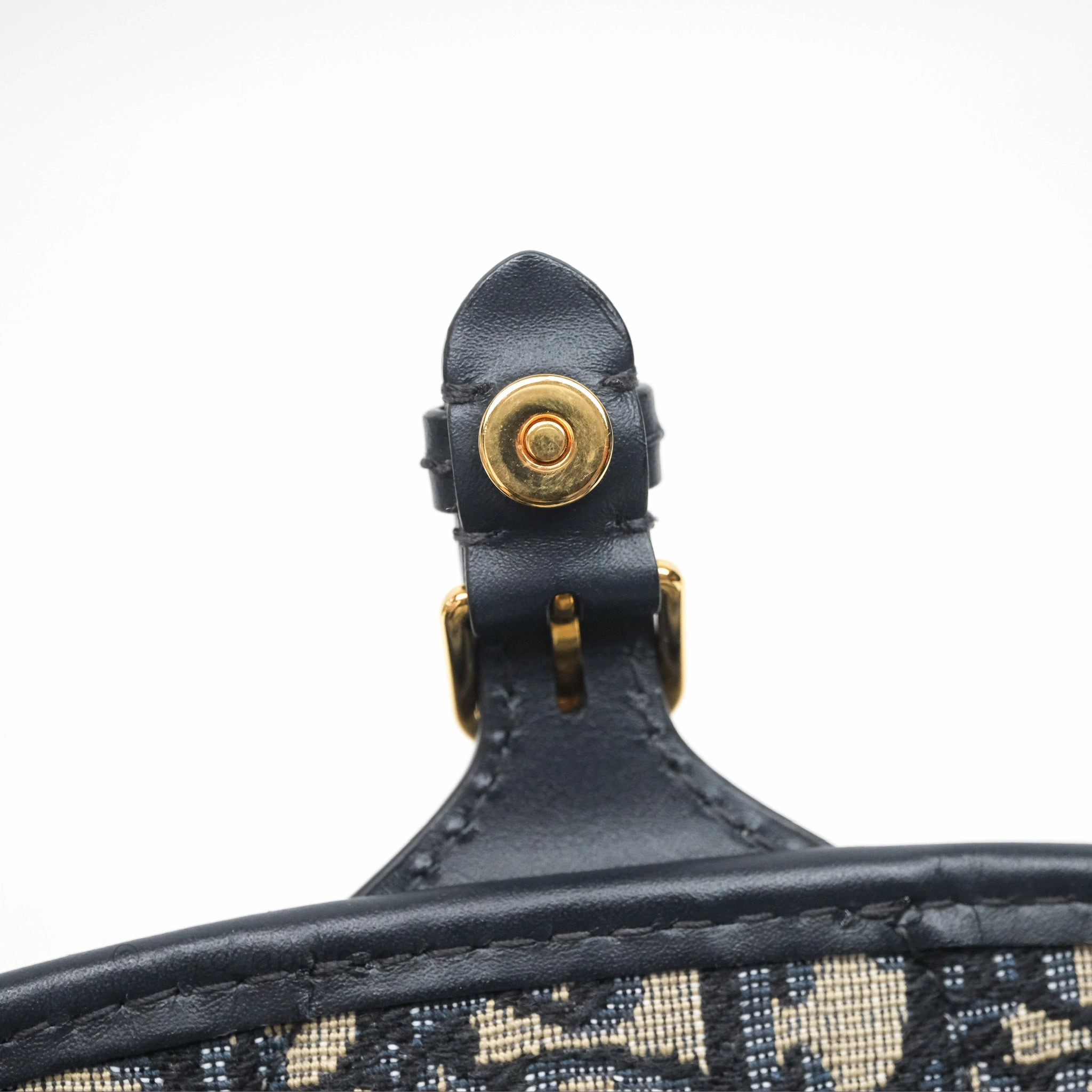 Christian Dior Bobby East-West Bag Blue Oblique Jacquard Canvas