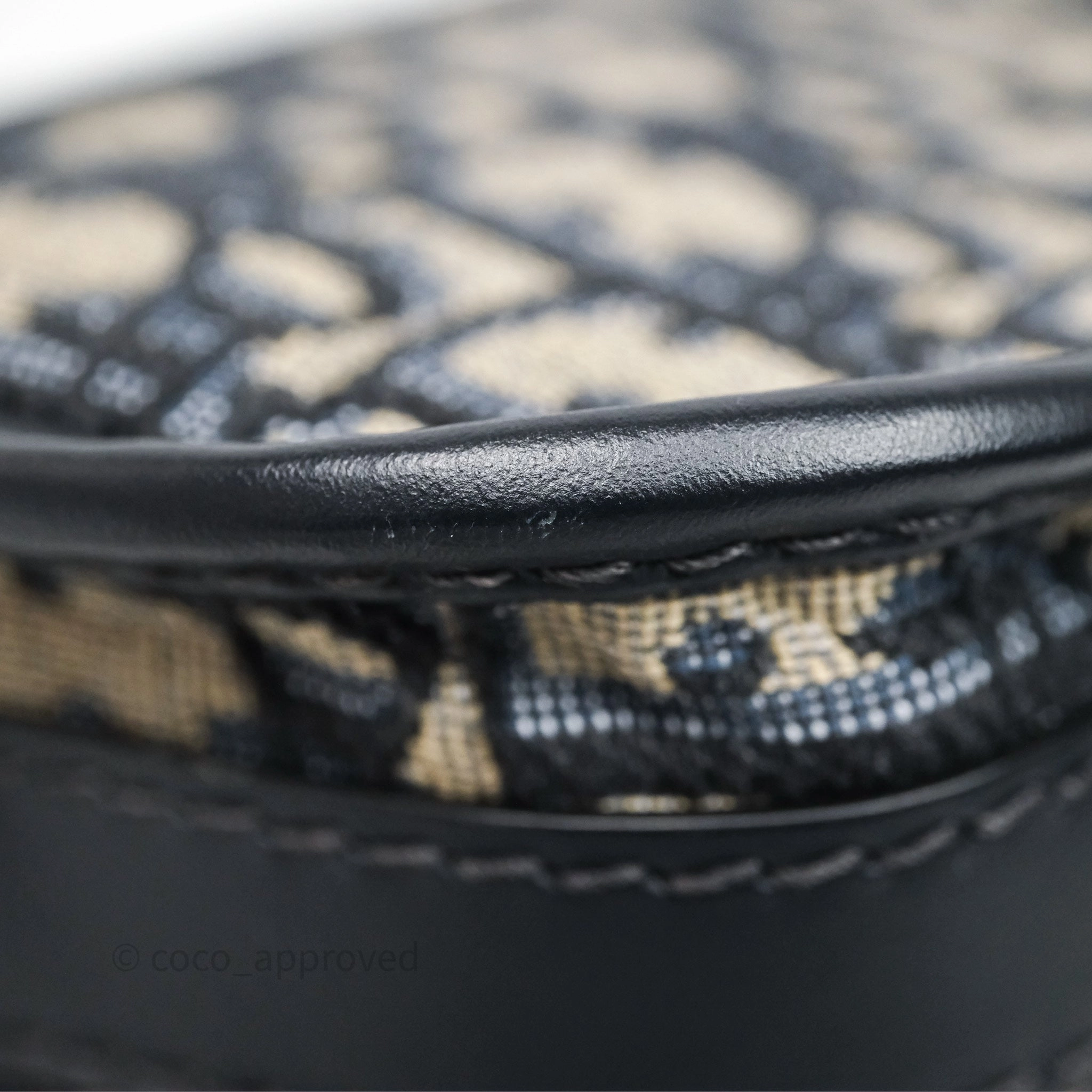 Christian Dior Bobby East-West Bag Blue Oblique Jacquard Canvas