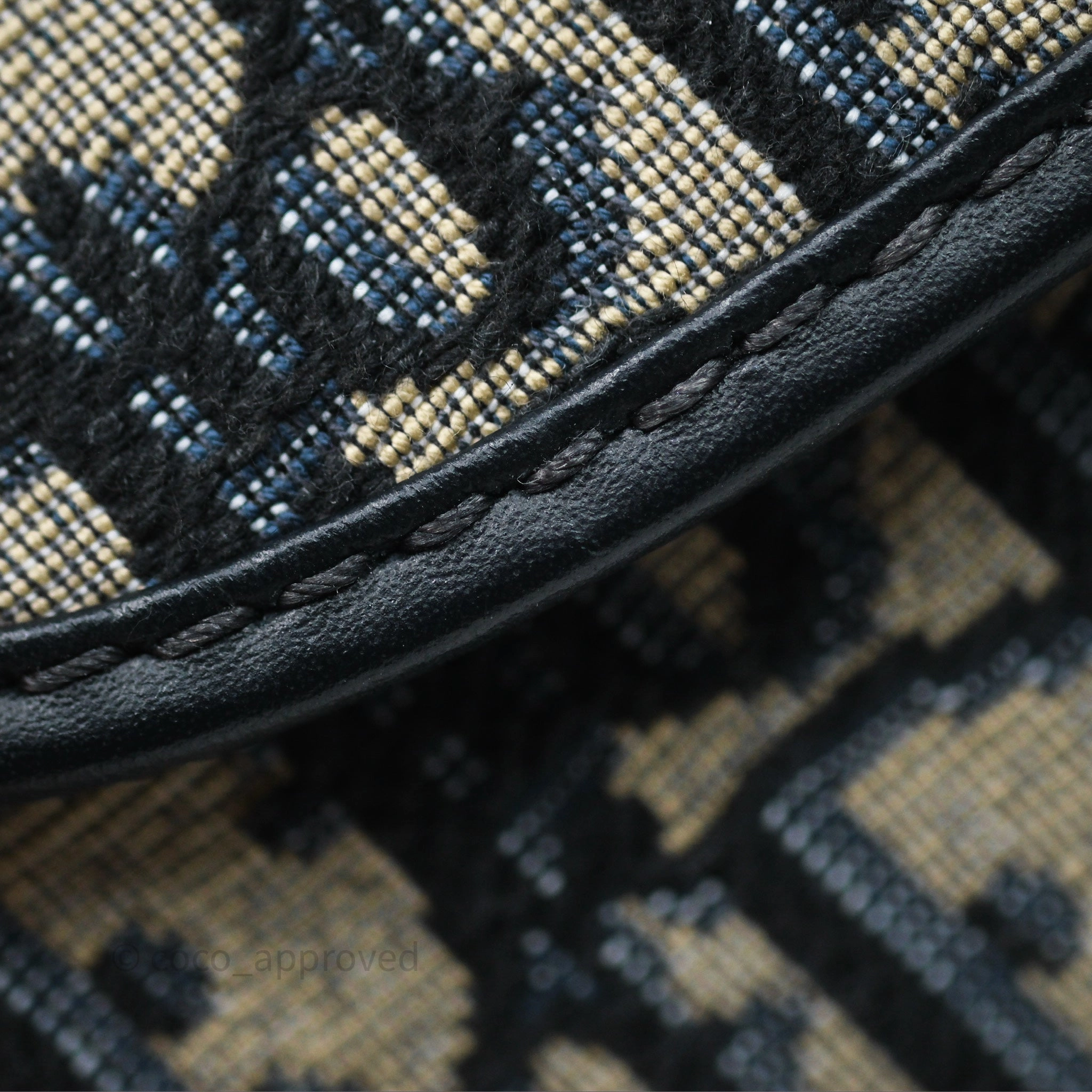 Christian Dior Bobby East-West Bag Blue Oblique Jacquard Canvas