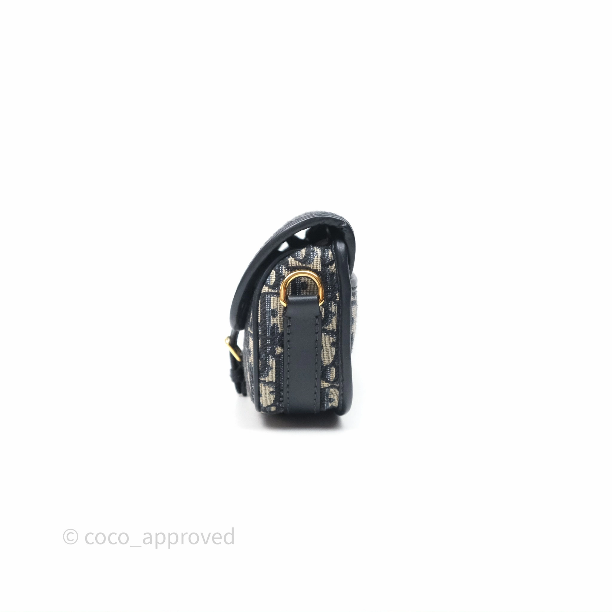 Christian Dior Bobby East-West Bag Blue Oblique Jacquard Canvas