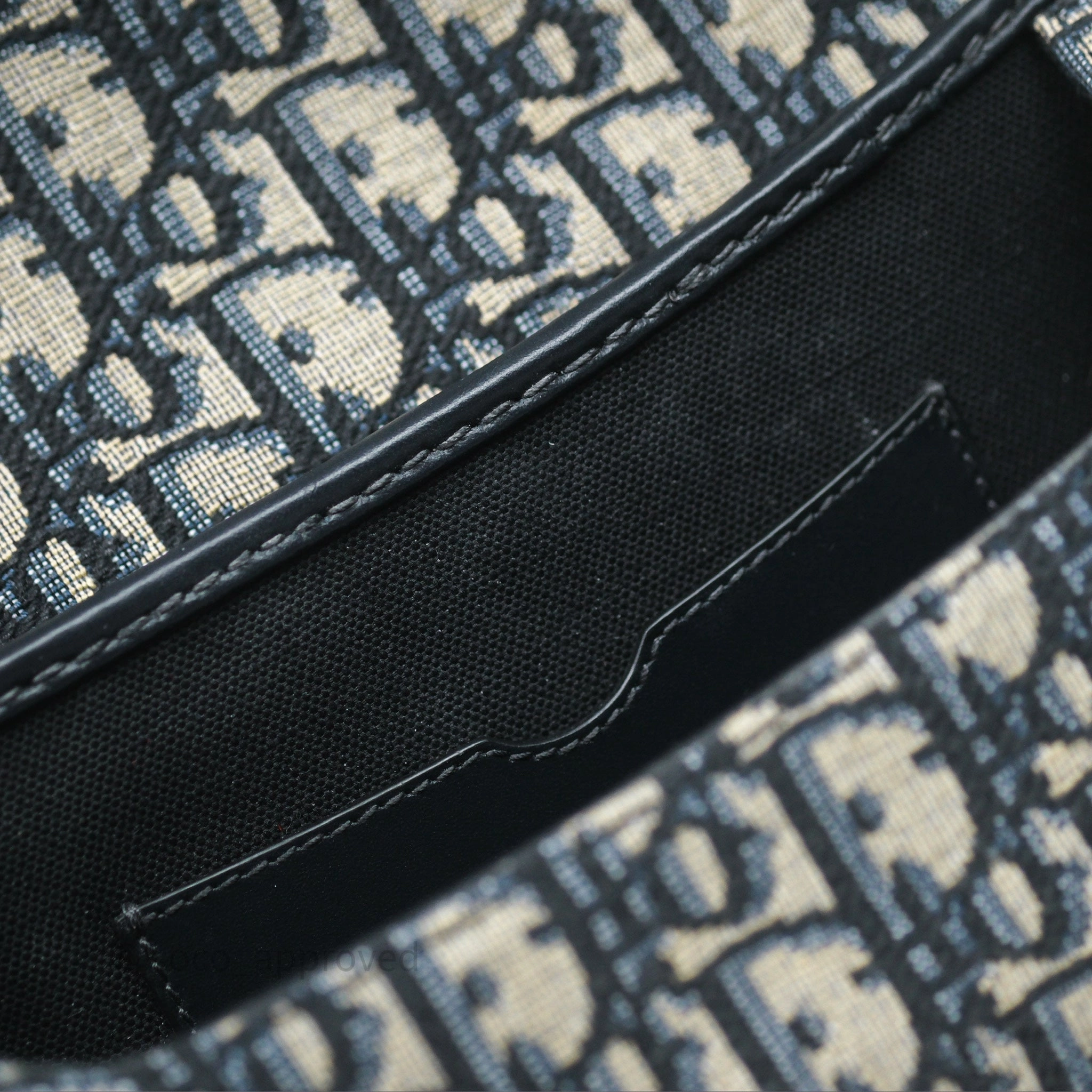 Christian Dior Bobby East-West Bag Blue Oblique Jacquard Canvas