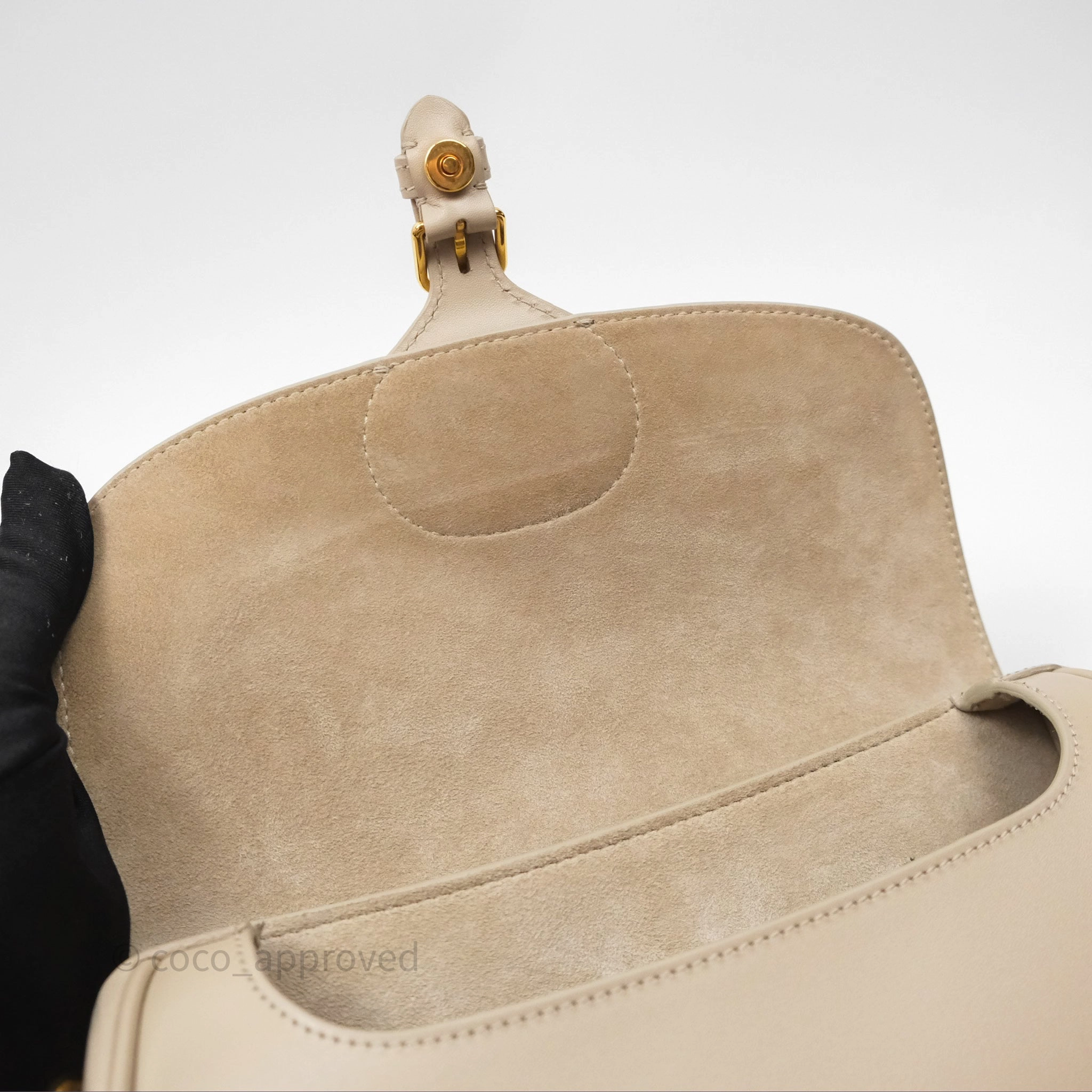 Christian Dior Bobby East-West Bag Calfskin Sand-Colored