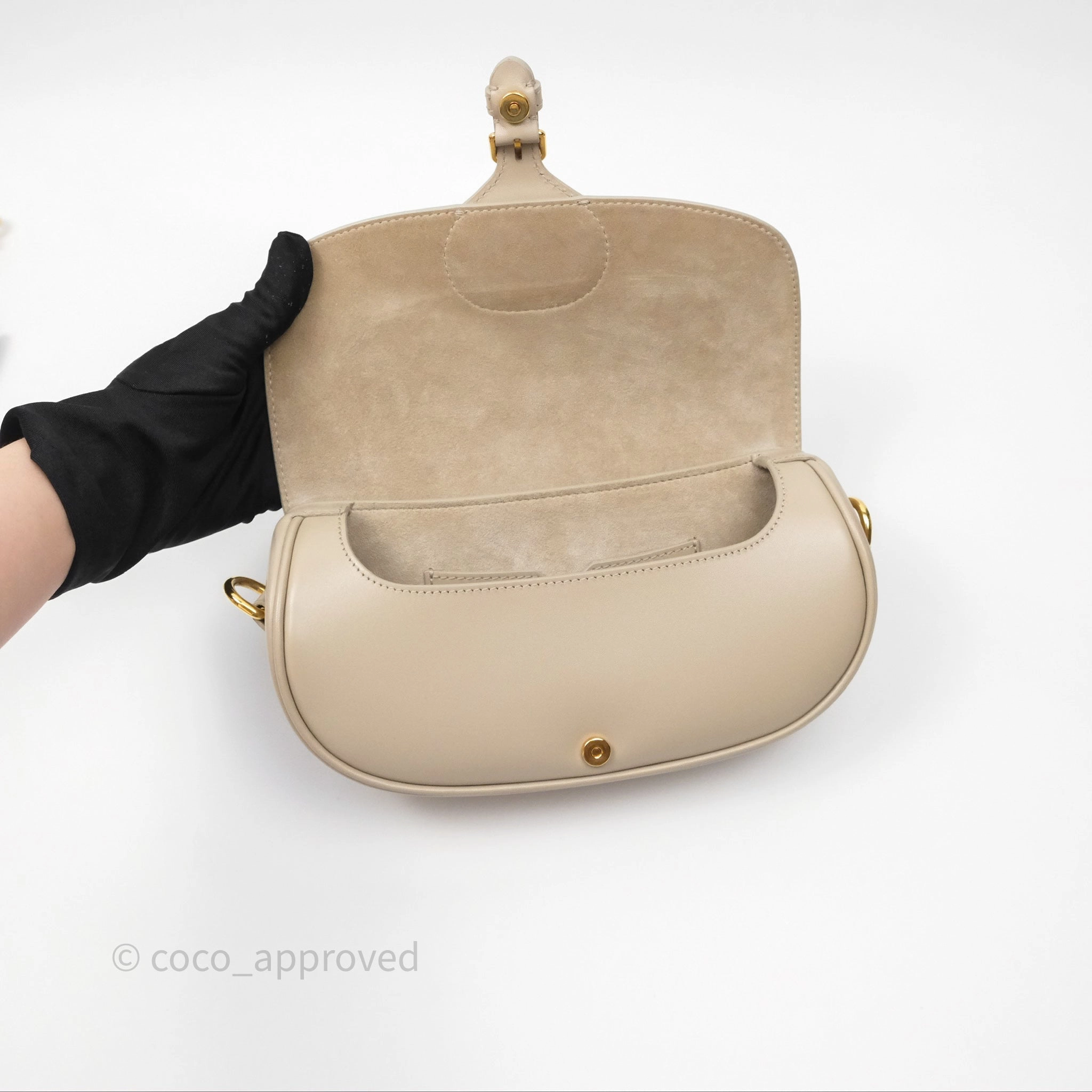 Christian Dior Bobby East-West Bag Calfskin Sand-Colored