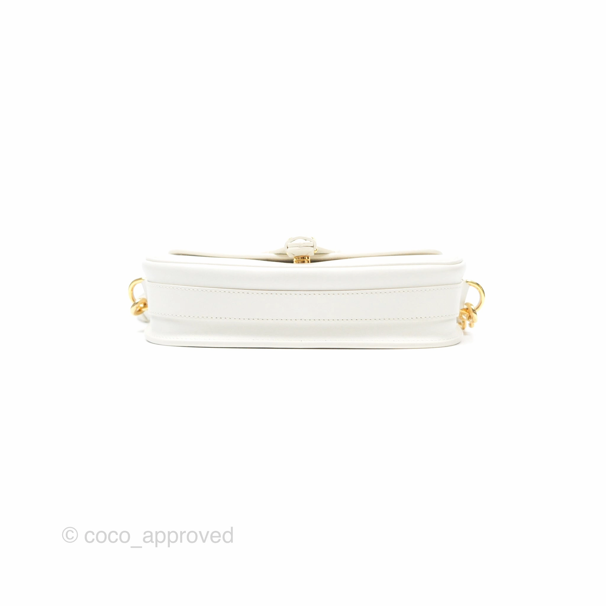 Christian Dior Bobby East-West Bag Calfskin White