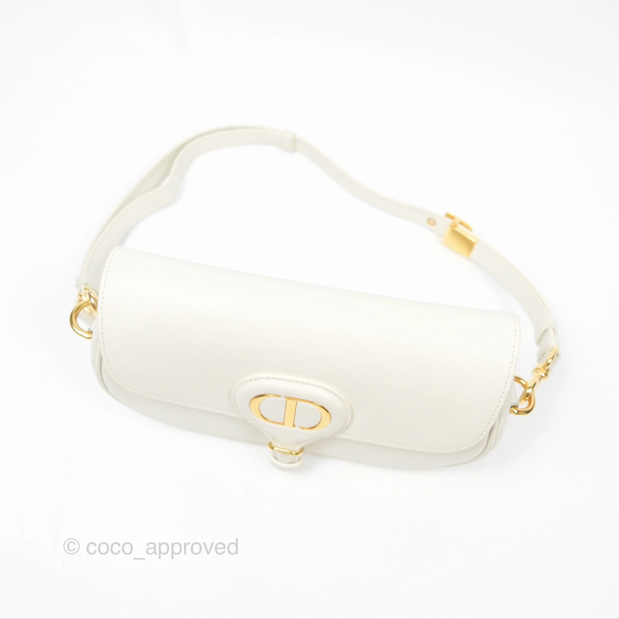 Christian Dior Bobby East-West Bag Calfskin White