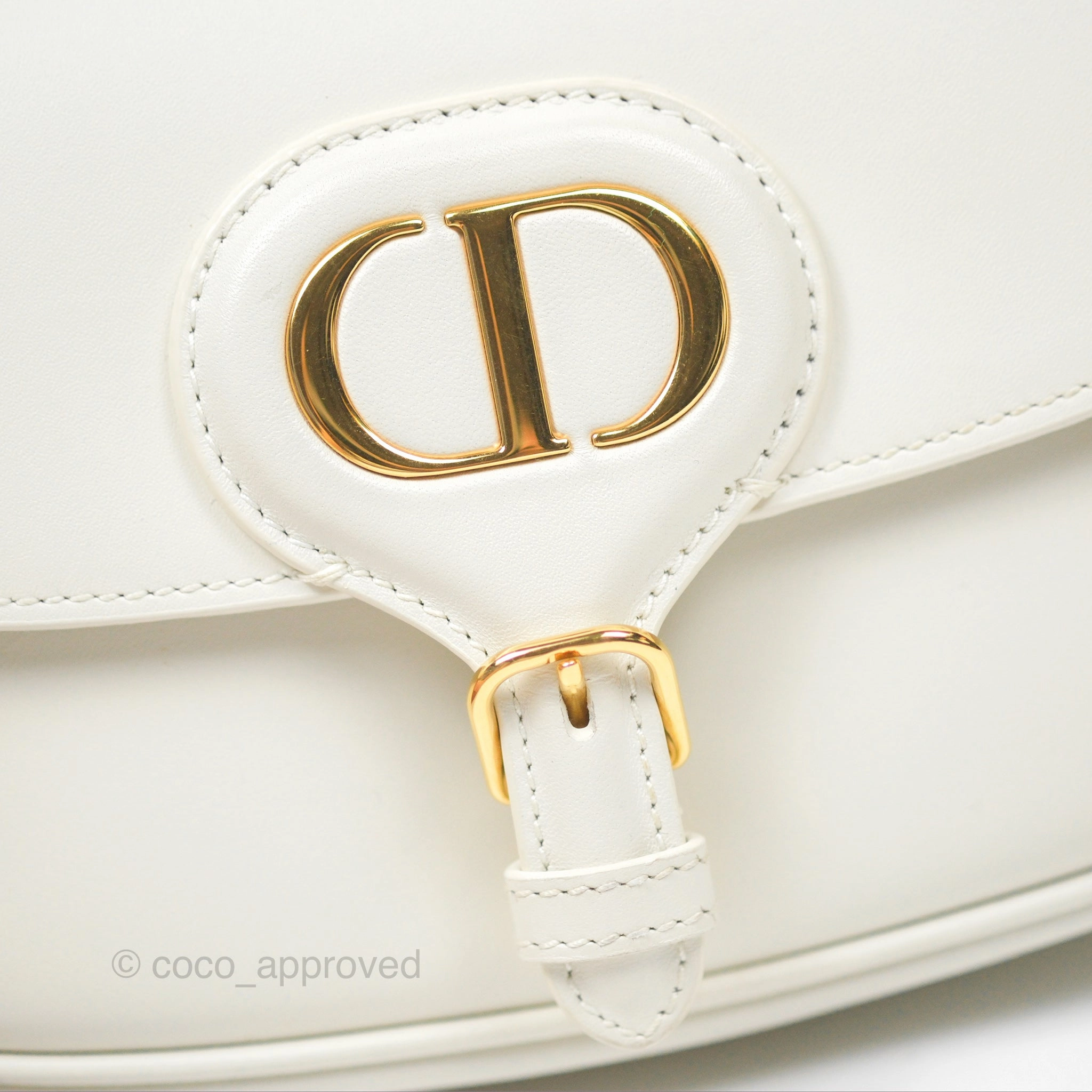 Christian Dior Bobby East-West Bag Calfskin White