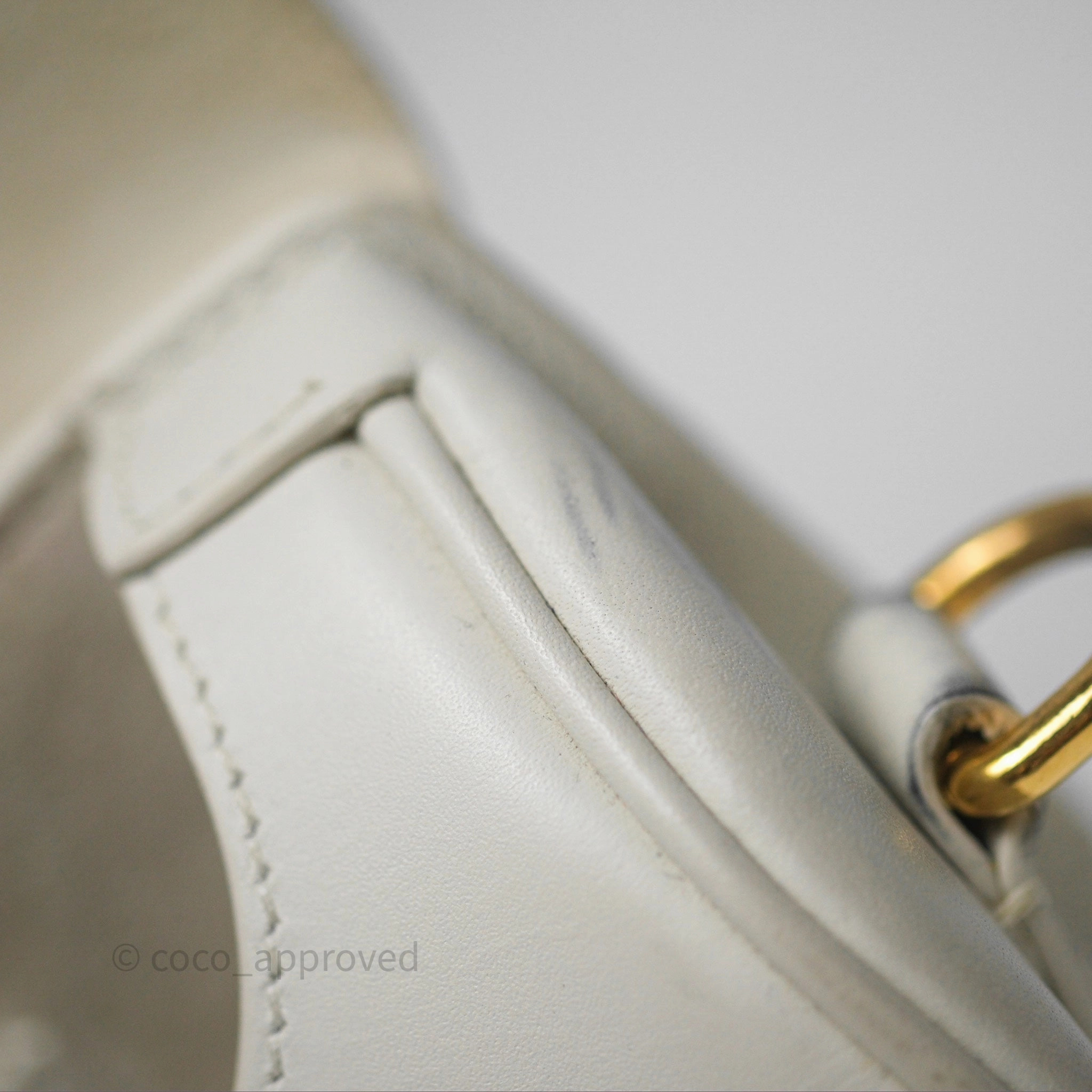 Christian Dior Bobby East-West Bag Calfskin White
