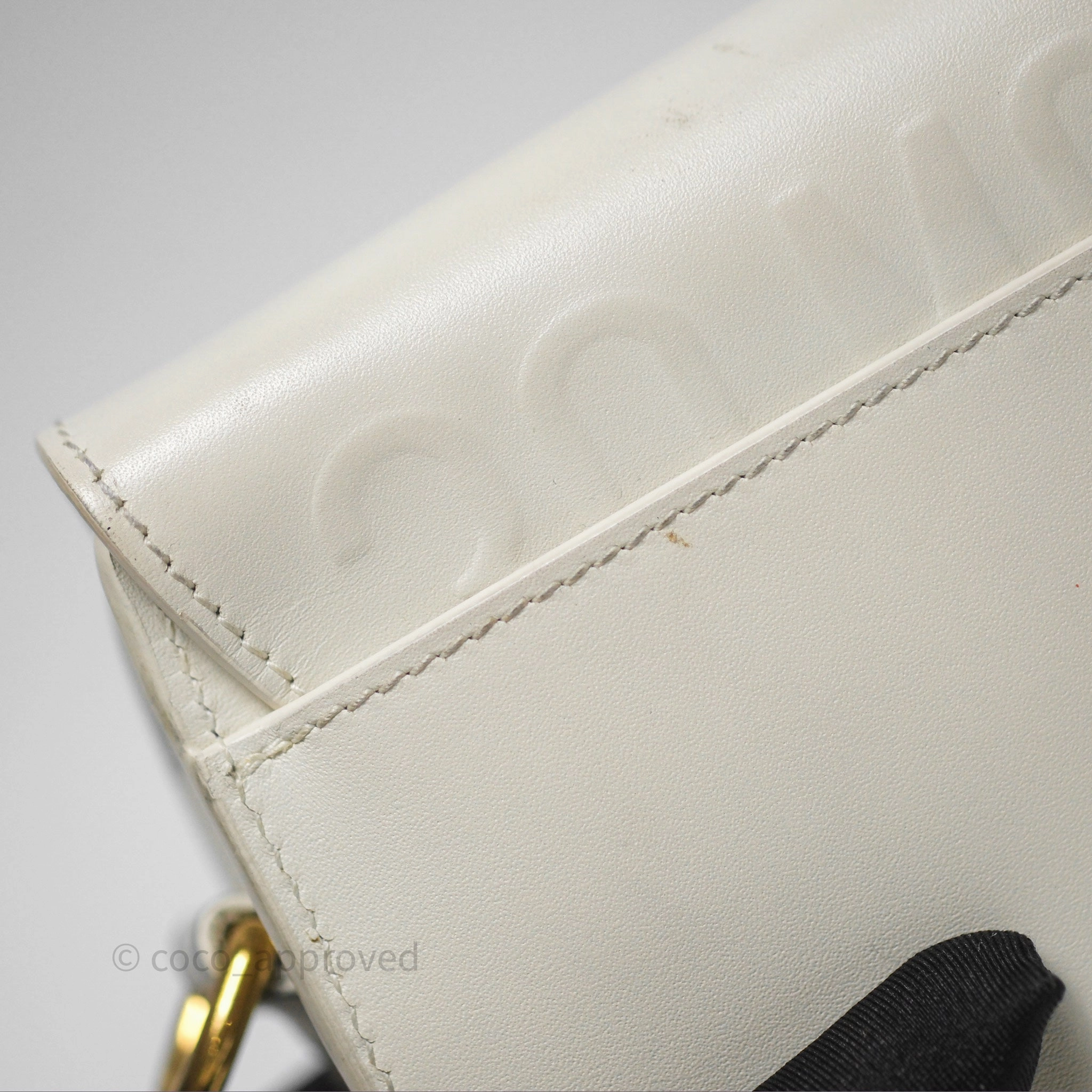 Christian Dior Bobby East-West Bag Calfskin White