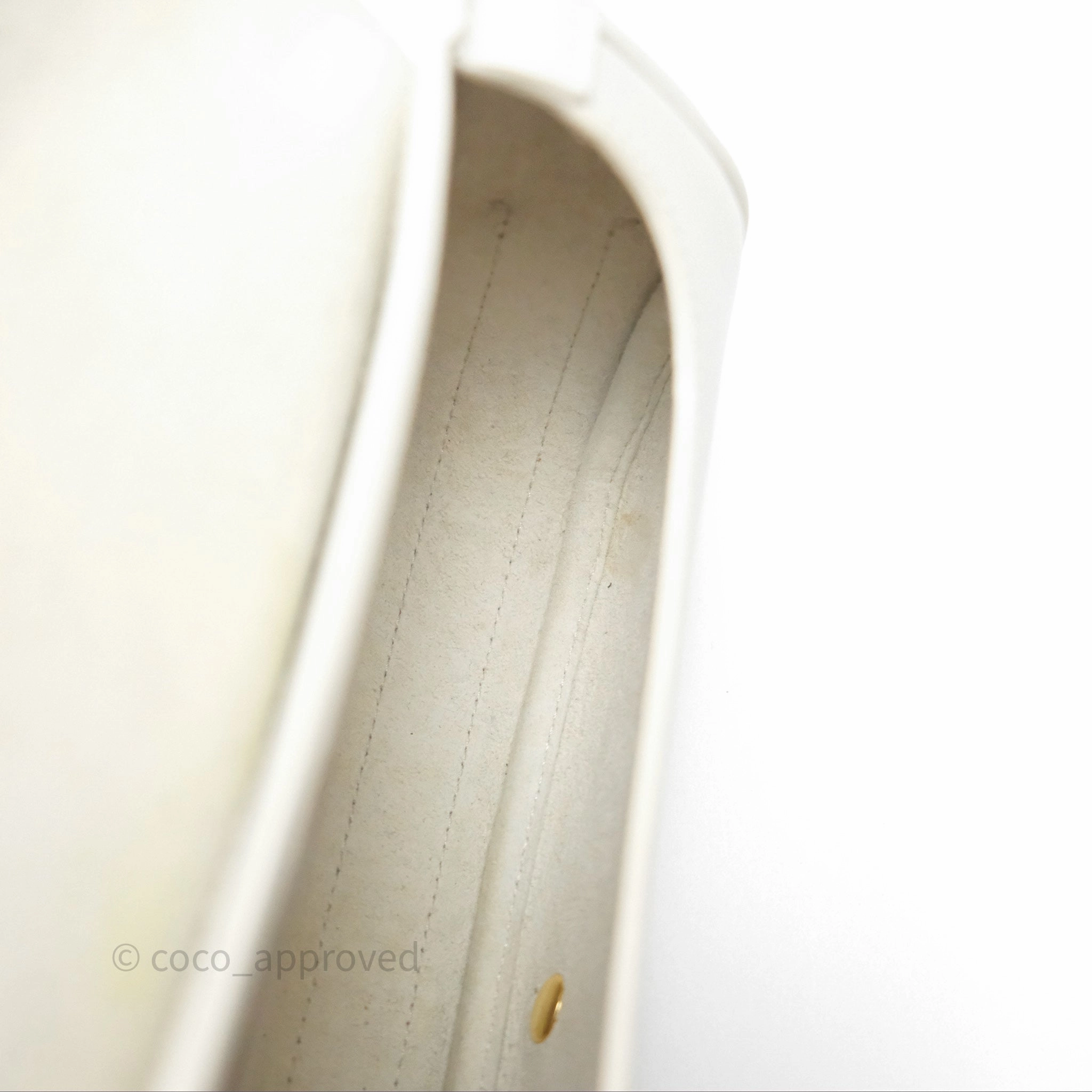 Christian Dior Bobby East-West Bag Calfskin White