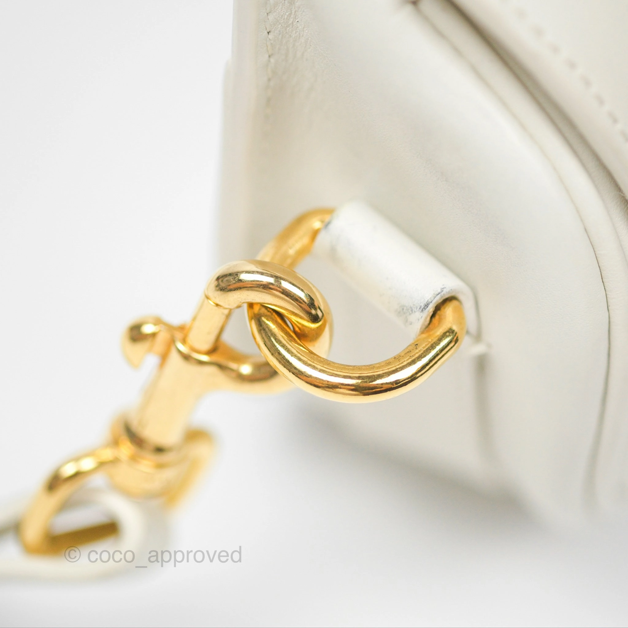 Christian Dior Bobby East-West Bag Calfskin White