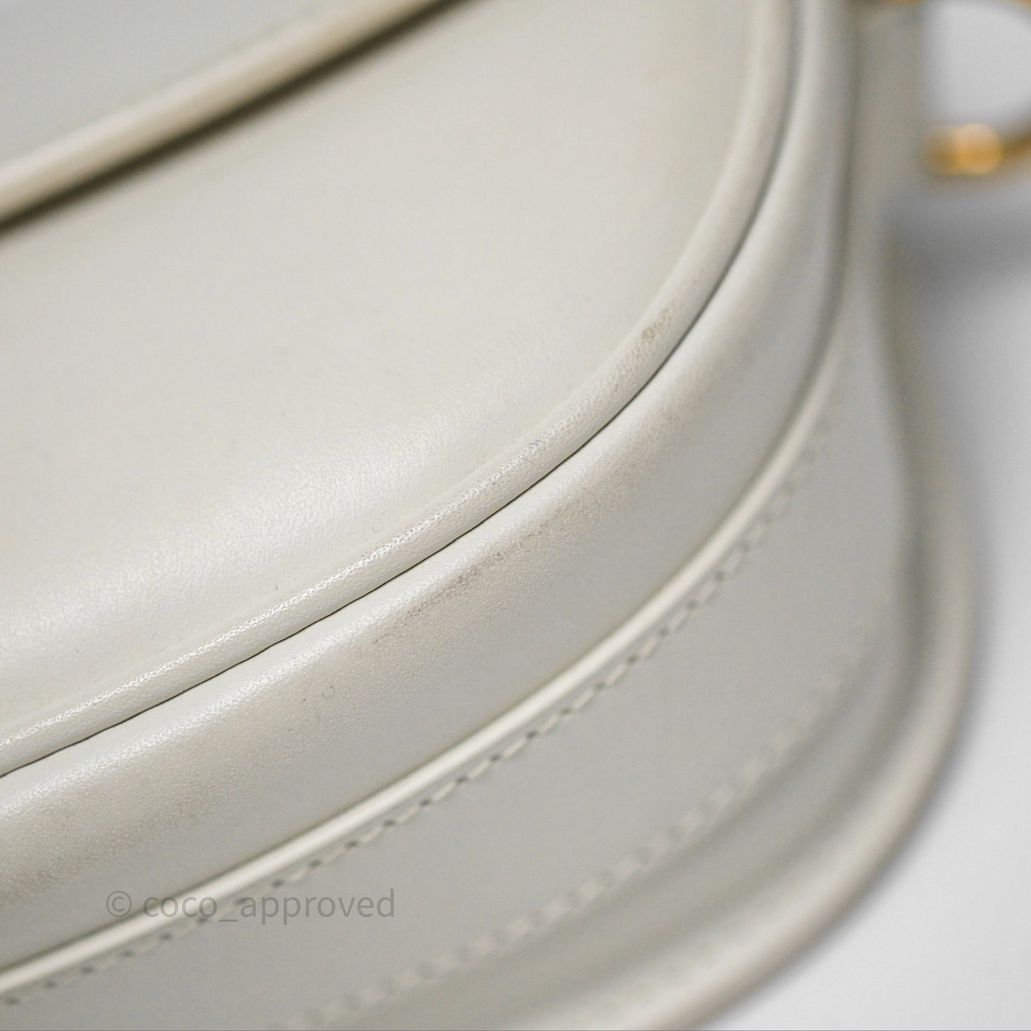 Christian Dior Bobby East-West Bag Calfskin White