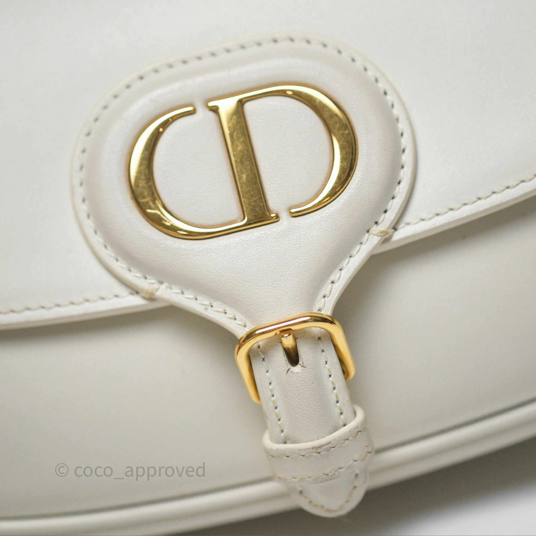 Christian Dior Bobby East-West Bag Calfskin White