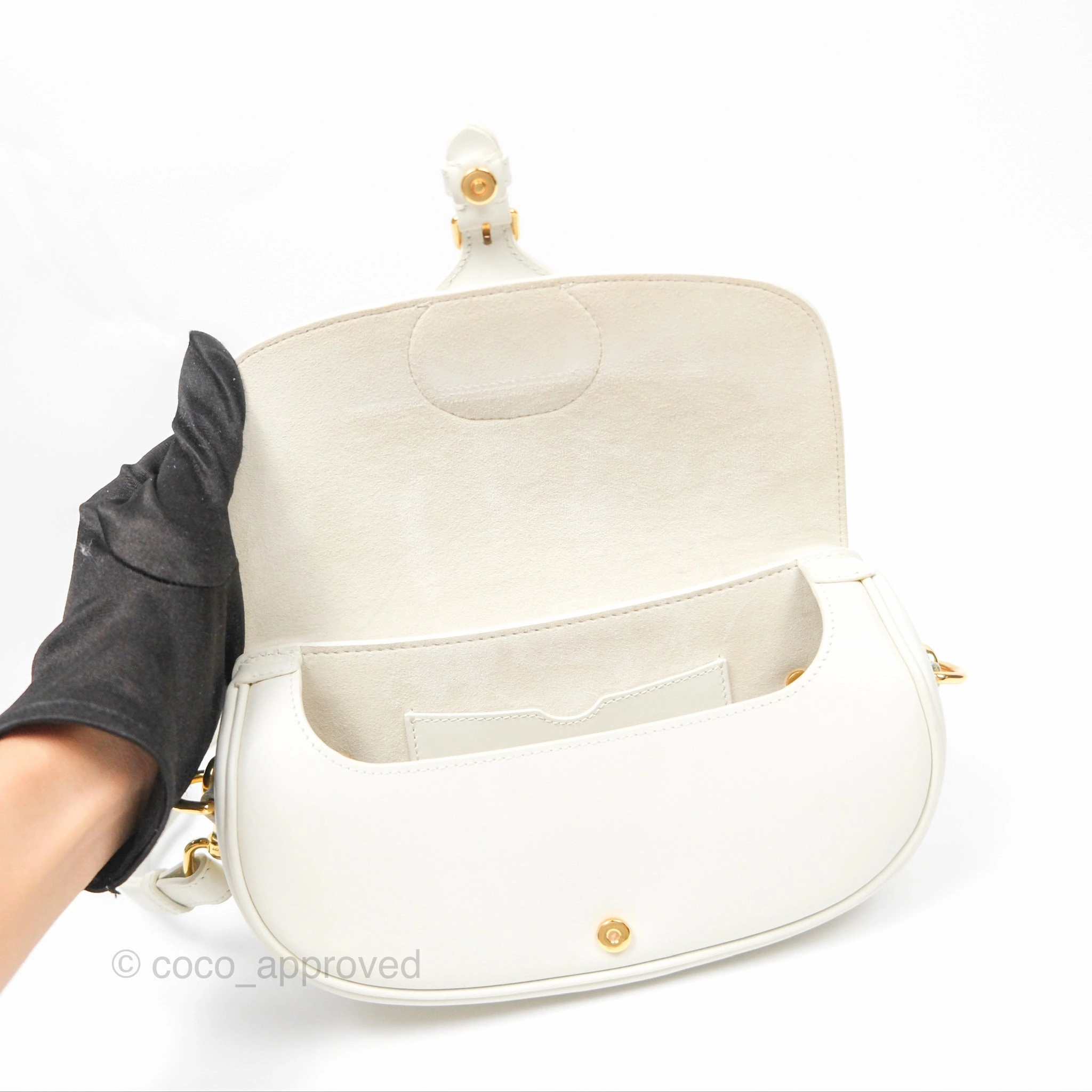 Christian Dior Bobby East-West Bag Calfskin White