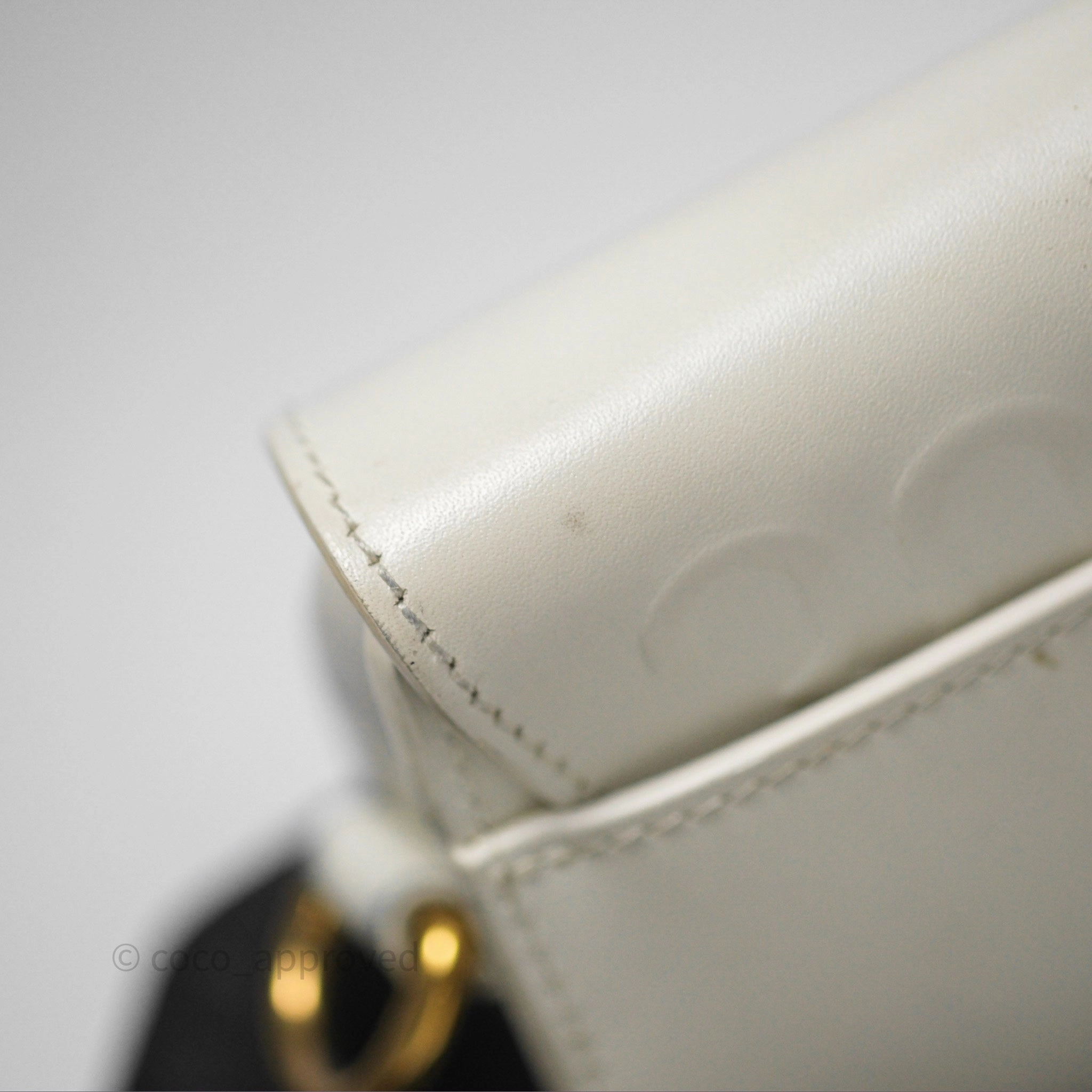 Christian Dior Bobby East-West Bag Calfskin White