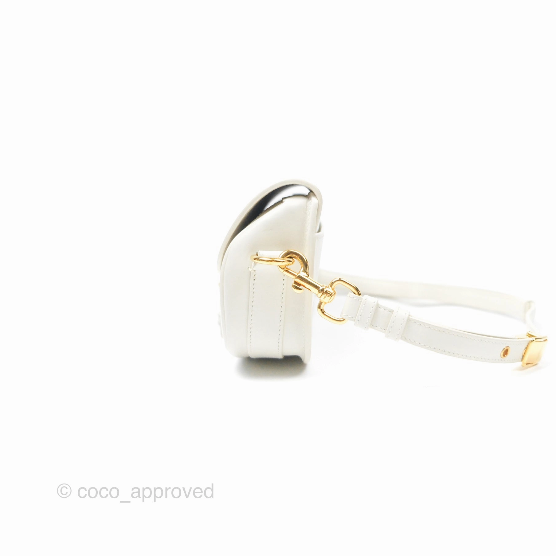 Christian Dior Bobby East-West Bag Calfskin White