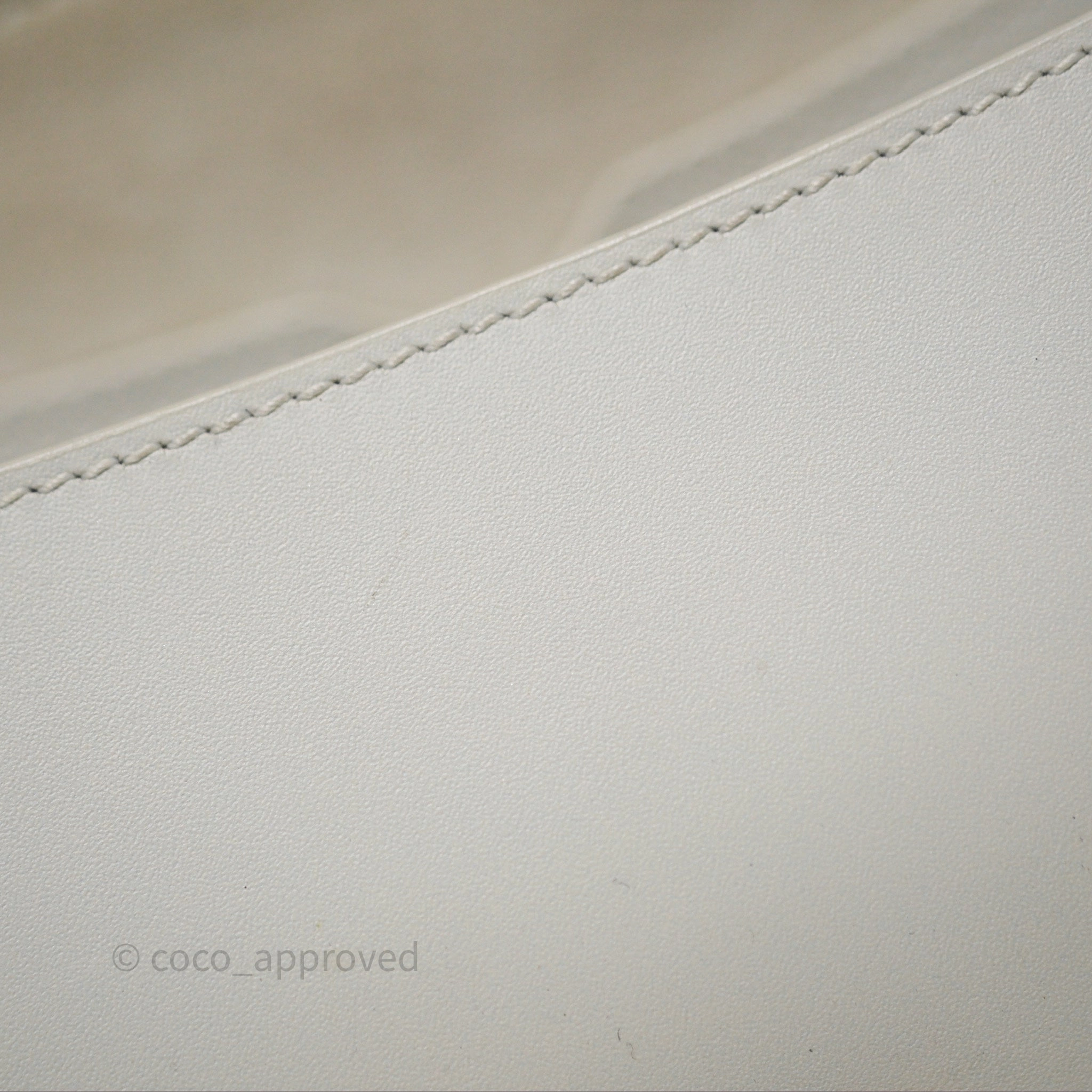 Christian Dior Bobby East-West Bag Calfskin White