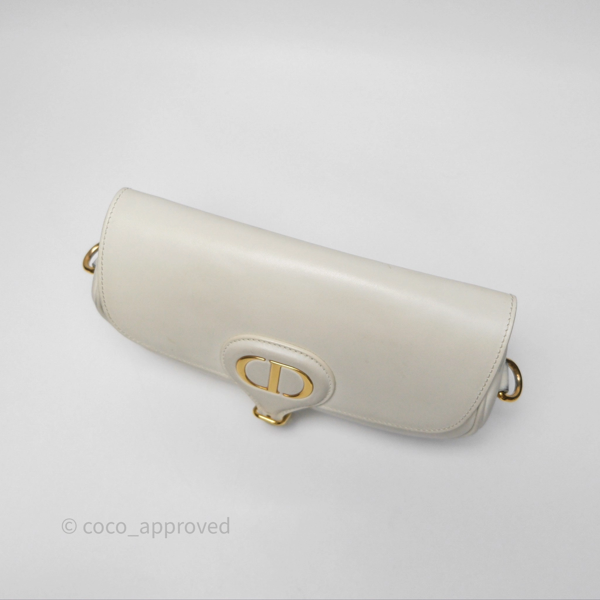 Christian Dior Bobby East-West Bag Calfskin White