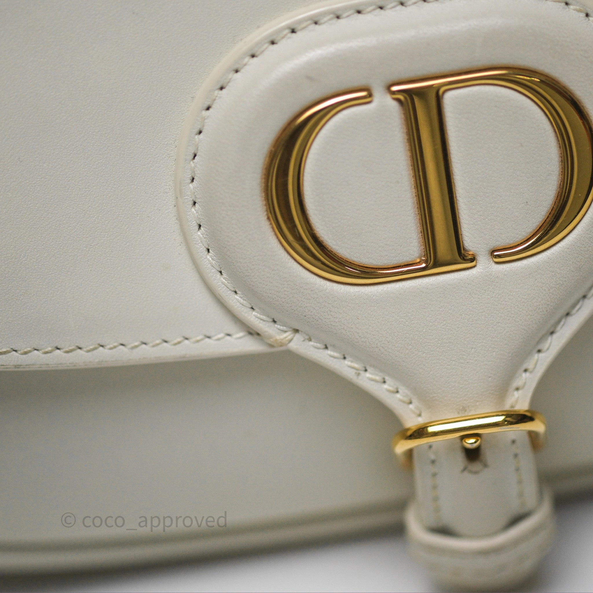 Christian Dior Bobby East-West Bag Calfskin White