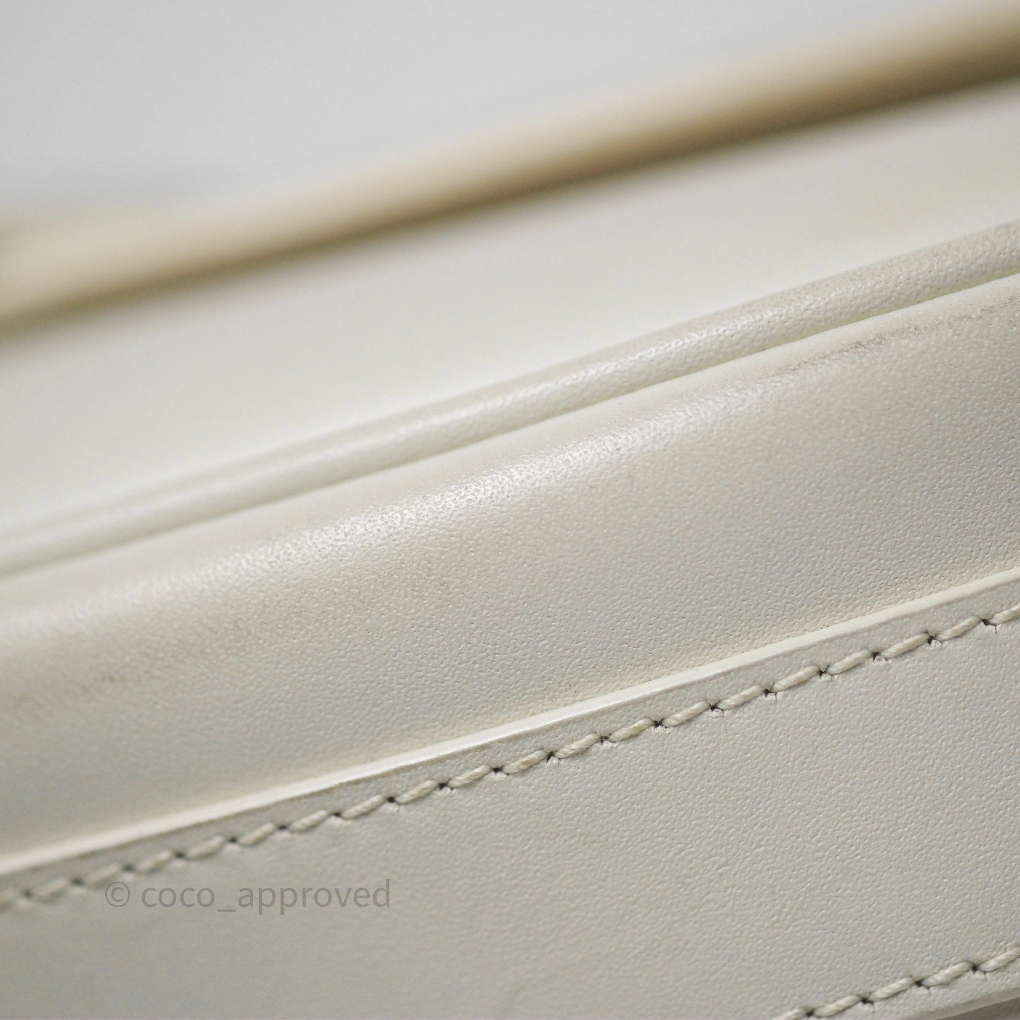 Christian Dior Bobby East-West Bag Calfskin White