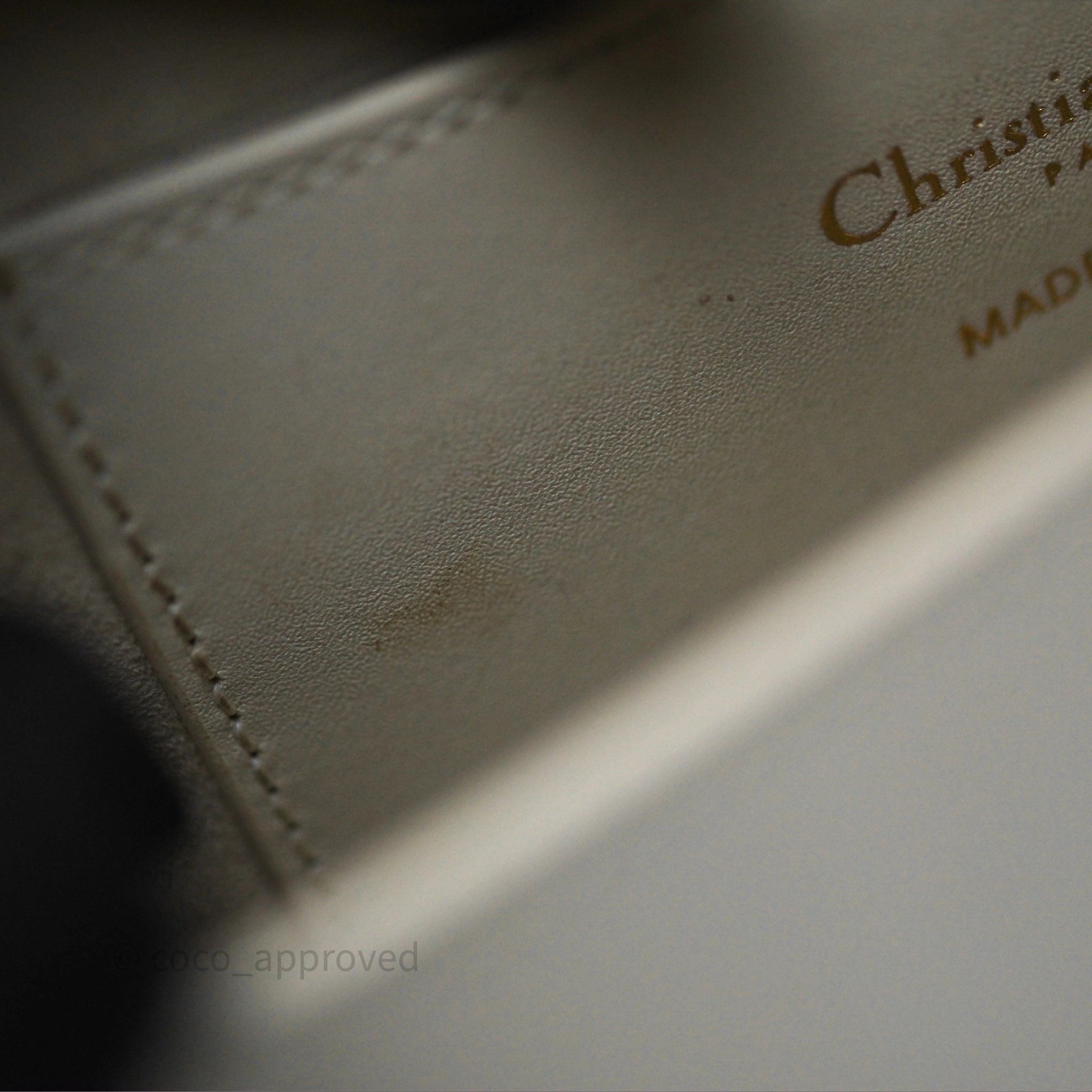 Christian Dior Bobby East-West Bag Calfskin White