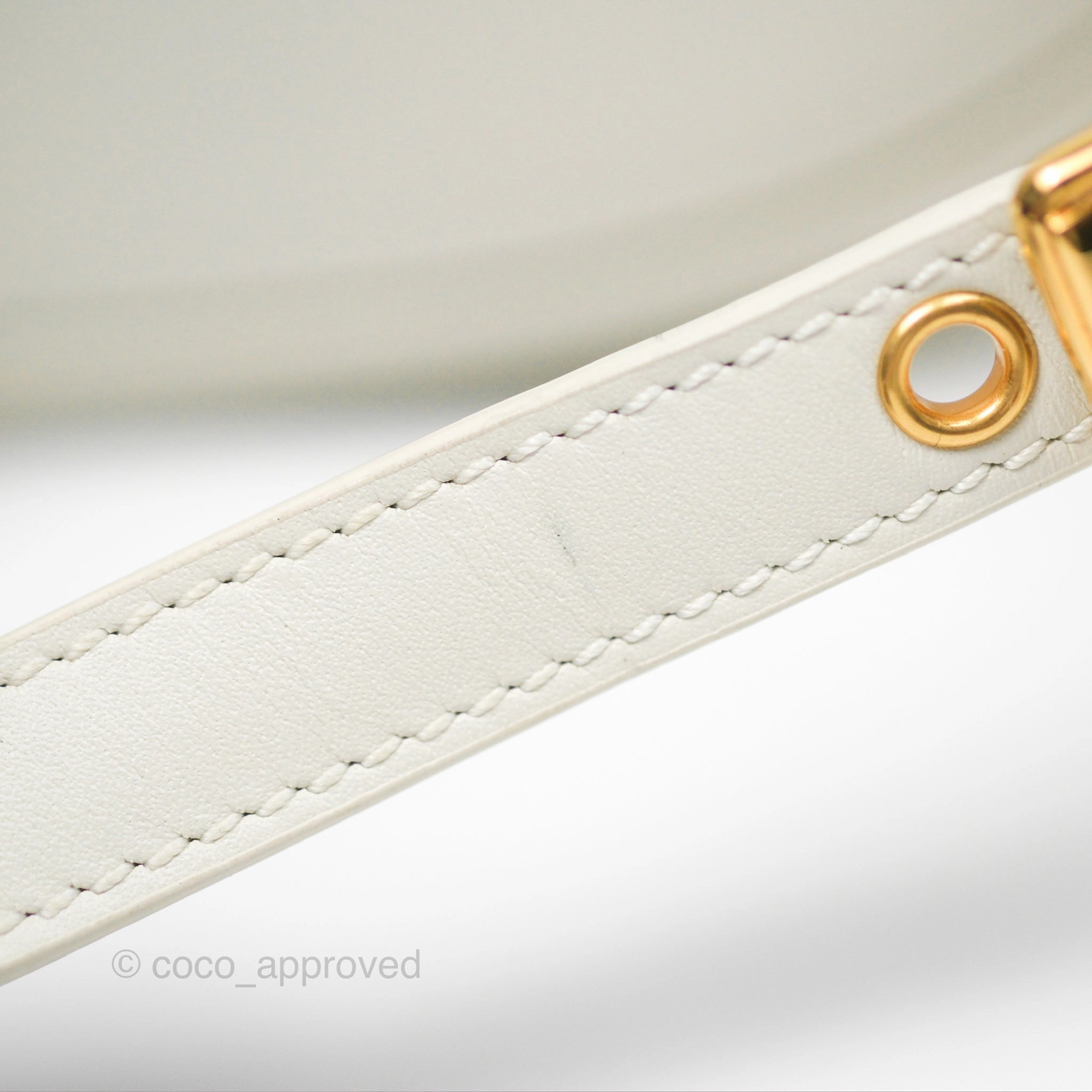 Christian Dior Bobby East-West Bag Calfskin White