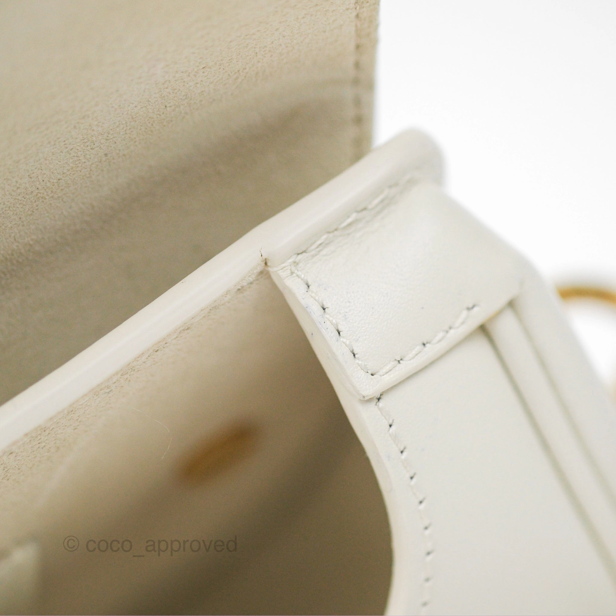 Christian Dior Bobby East-West Bag Calfskin White
