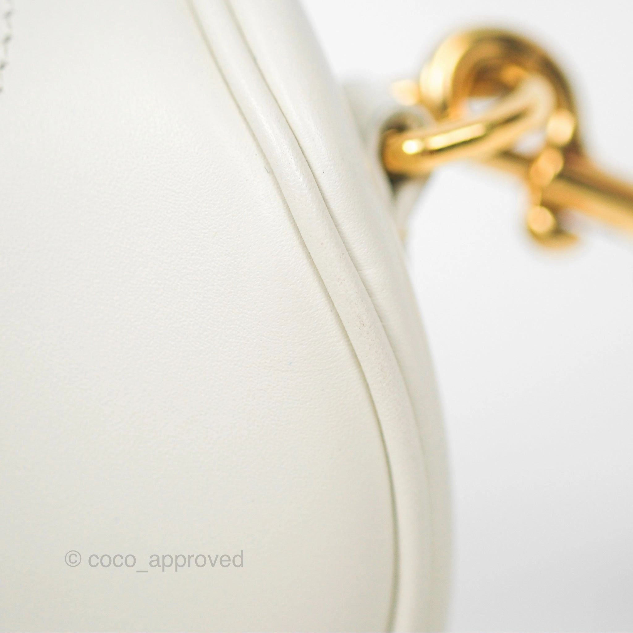 Christian Dior Bobby East-West Bag Calfskin White