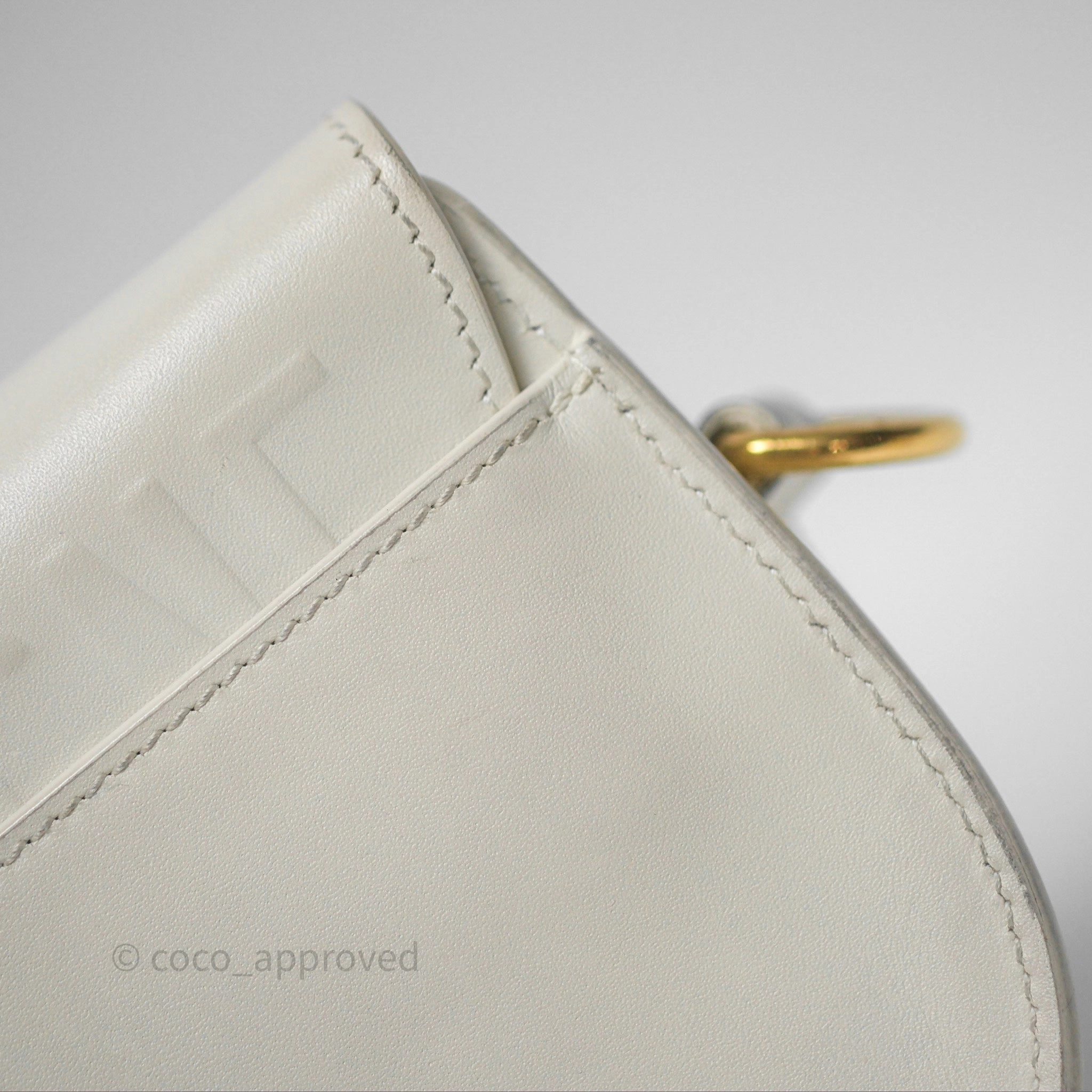 Christian Dior Bobby East-West Bag Calfskin White