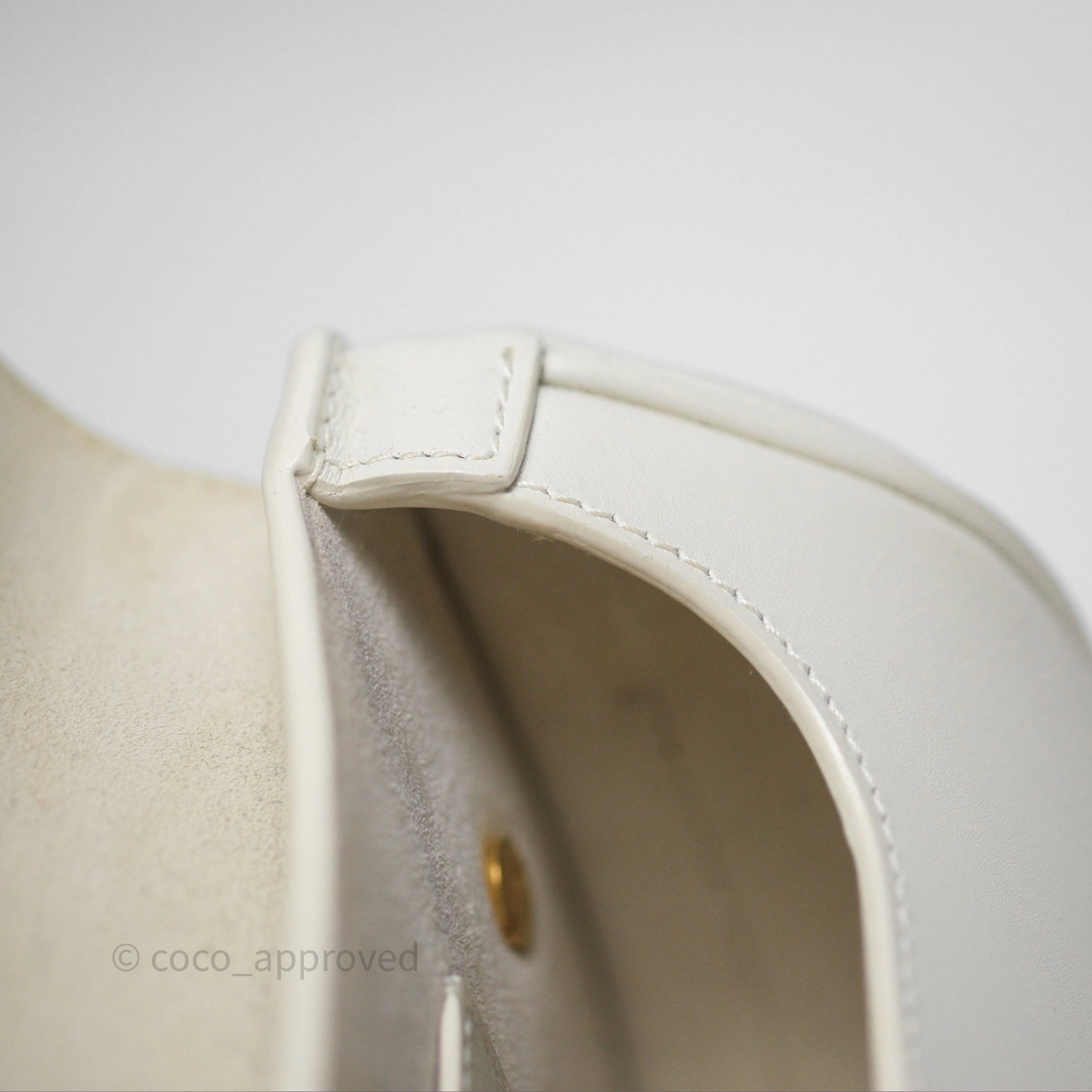 Christian Dior Bobby East-West Bag Calfskin White