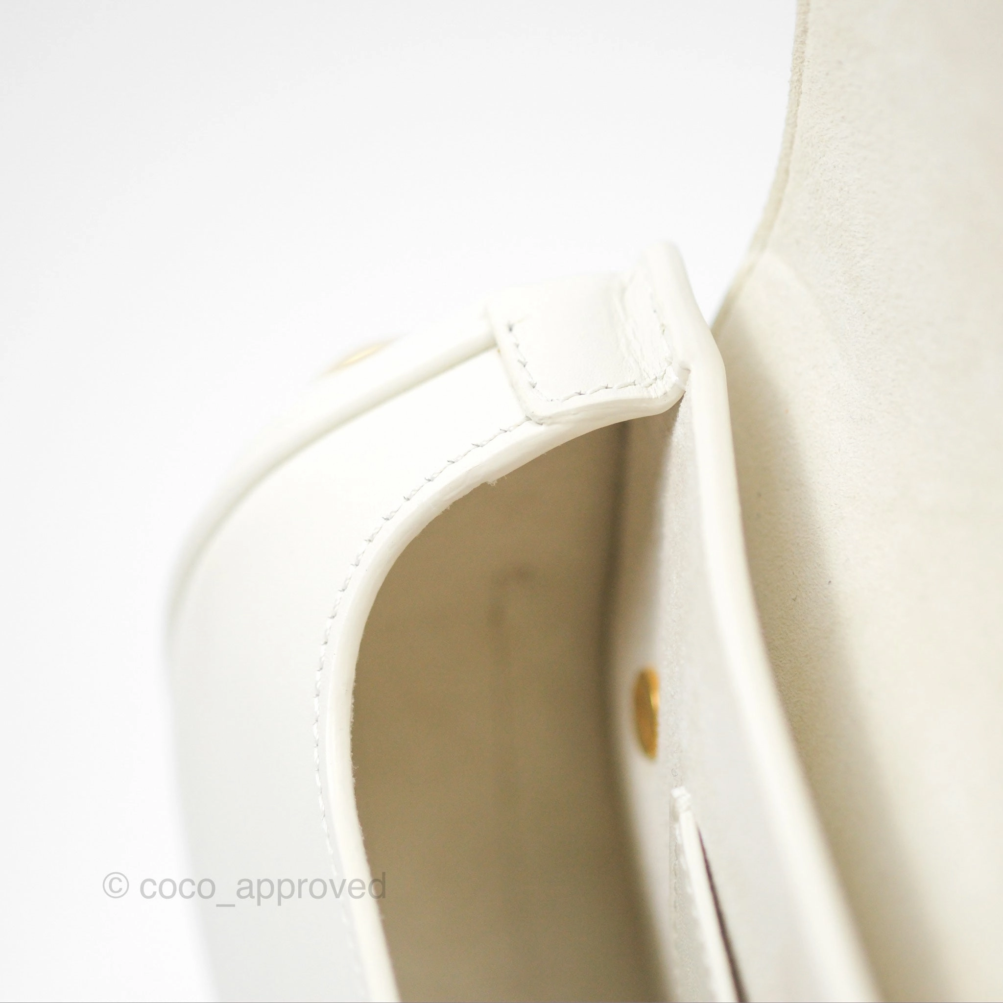 Christian Dior Bobby East-West Bag Calfskin White