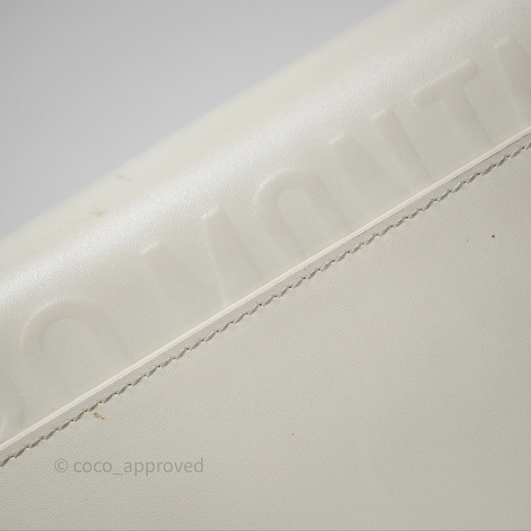 Christian Dior Bobby East-West Bag Calfskin White