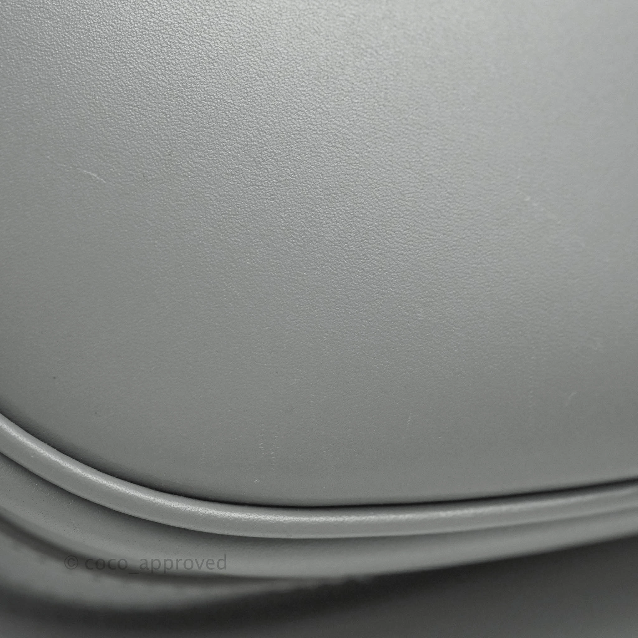 Christian Dior Box Calfskin Medium Bobby Flap Stone Grey