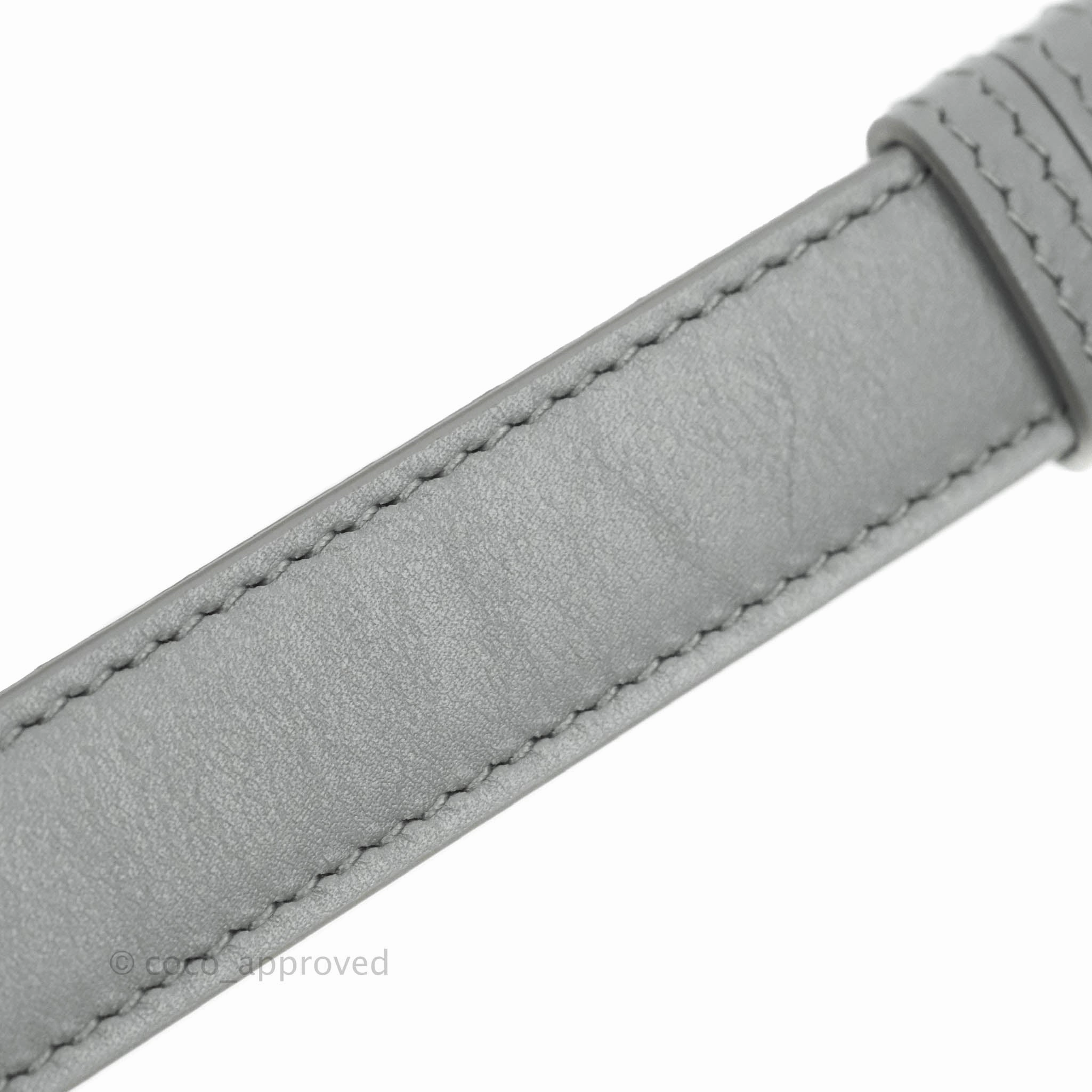 Christian Dior Box Calfskin Medium Bobby Flap Stone Grey