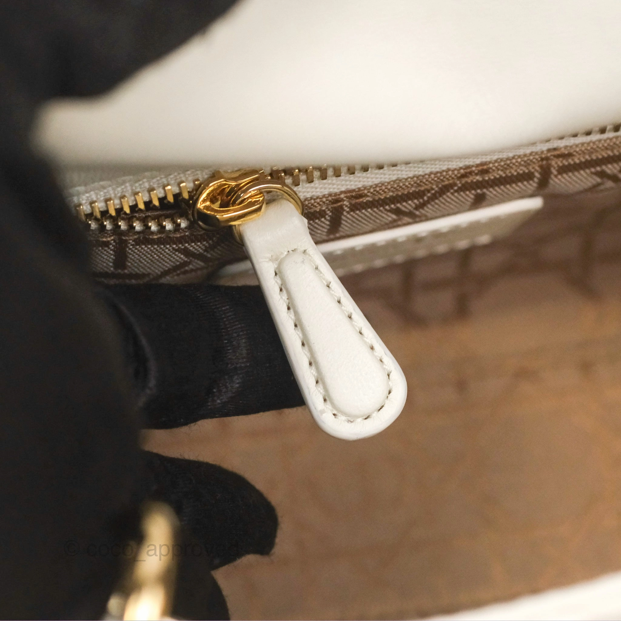Christian Dior Cannage Mini Lady Dior White Gold Hardware