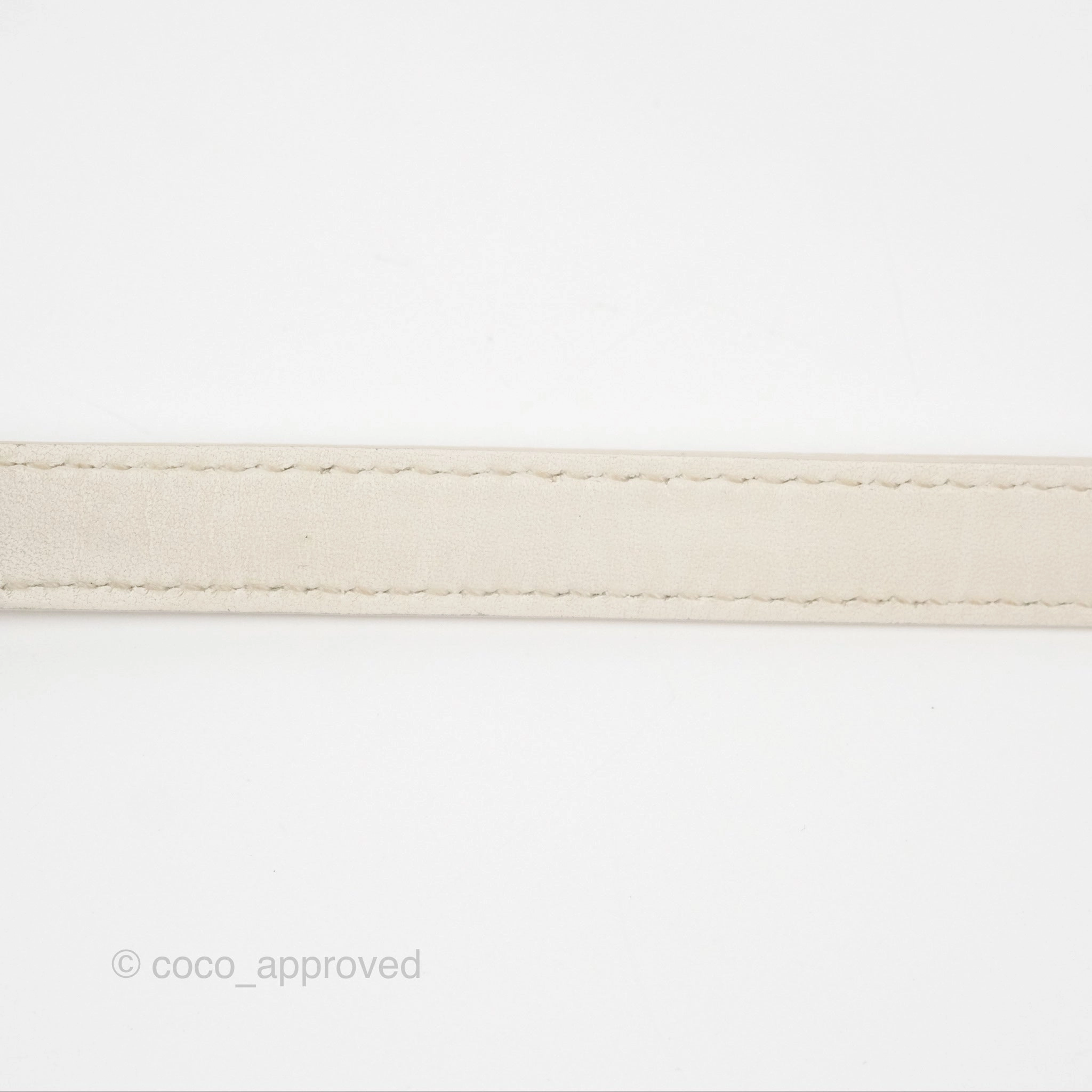 Christian Dior Cannage Mini Lady Dior White Gold Hardware