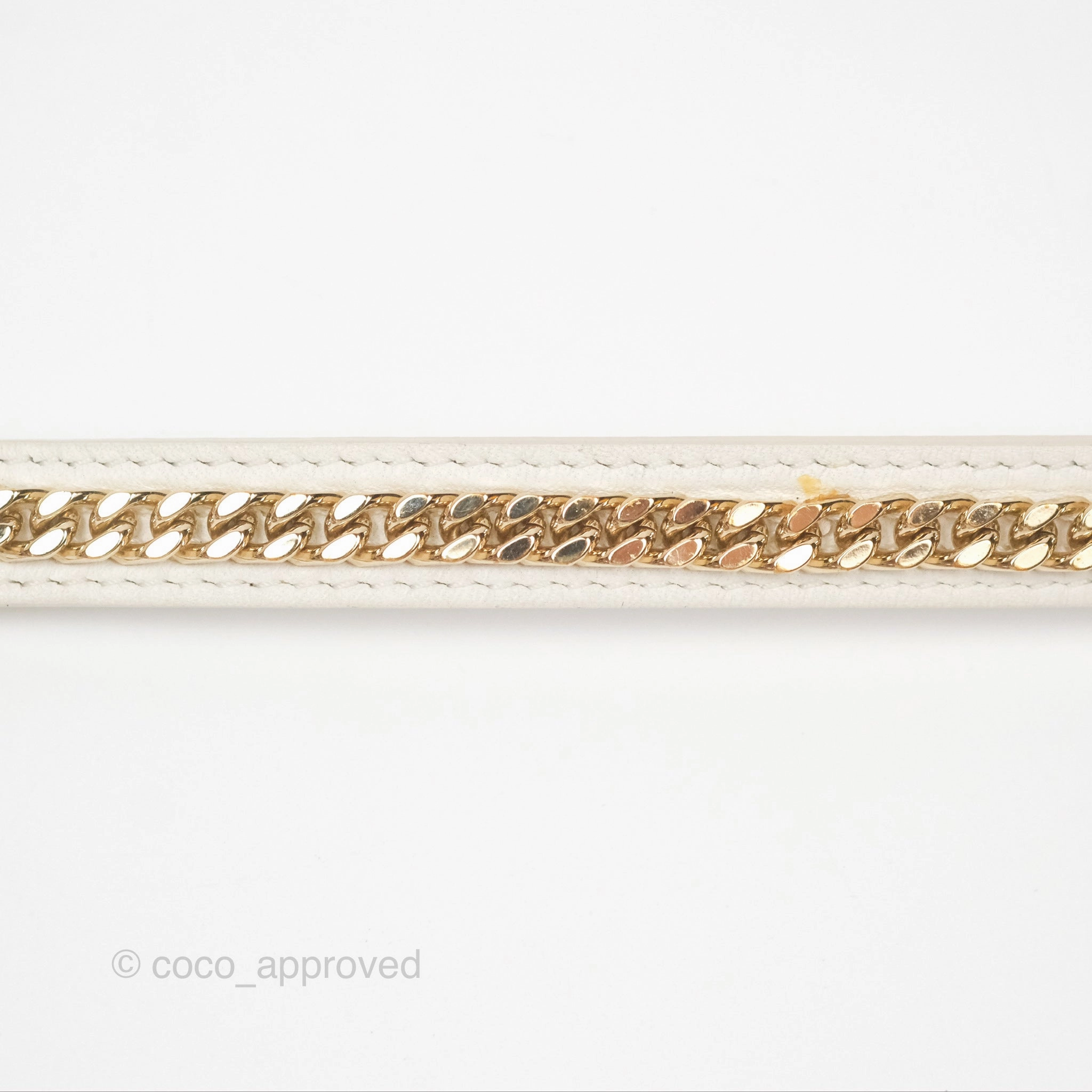 Christian Dior Cannage Mini Lady Dior White Gold Hardware