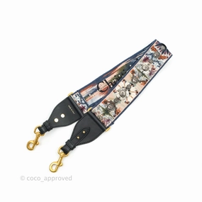 Christian Dior Canvas Embroidered Studded KaleiDiorscopic Shoulder Strap Multicolor