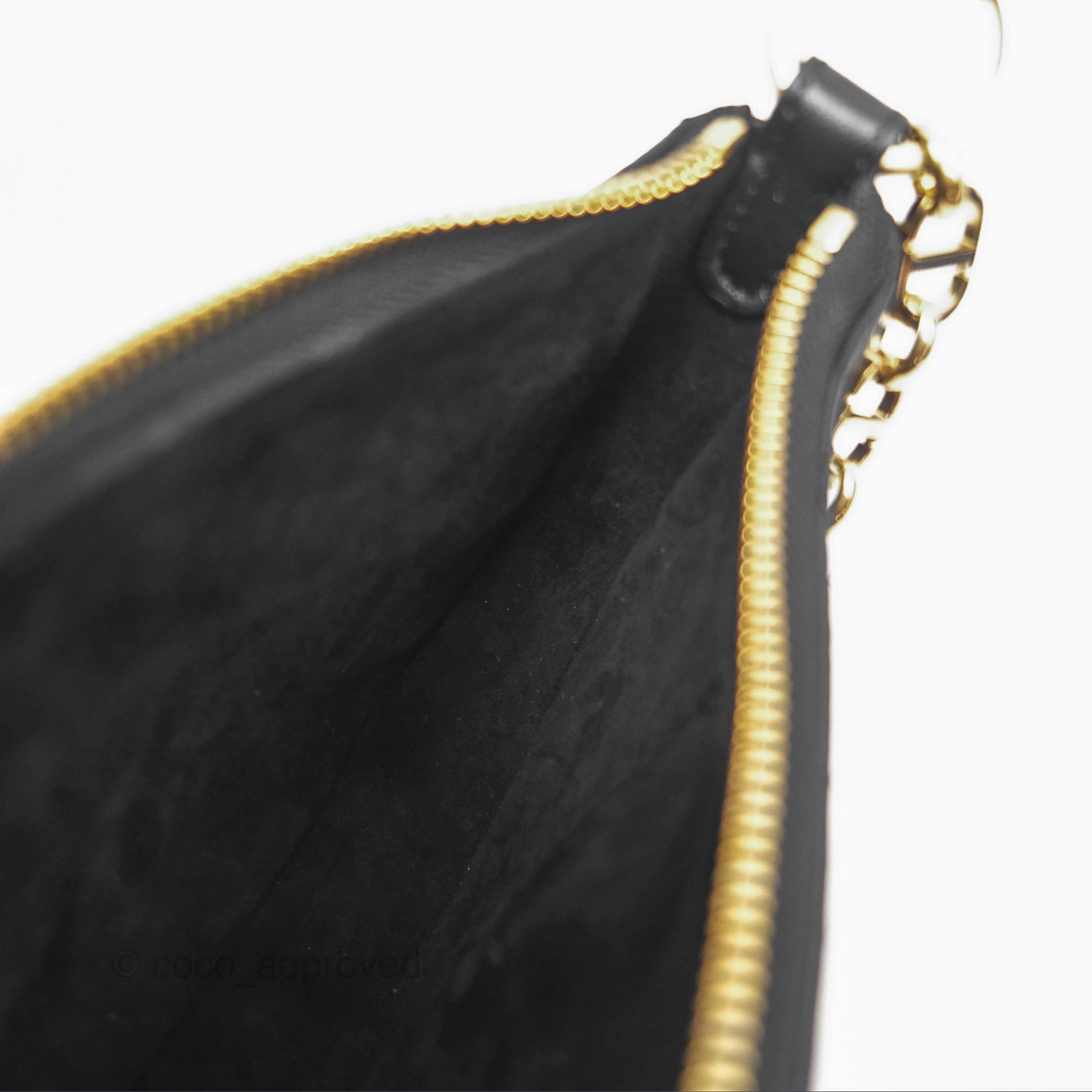 Christian Dior CD Lounge Bag Black Supple Macrocannage Lambskin
