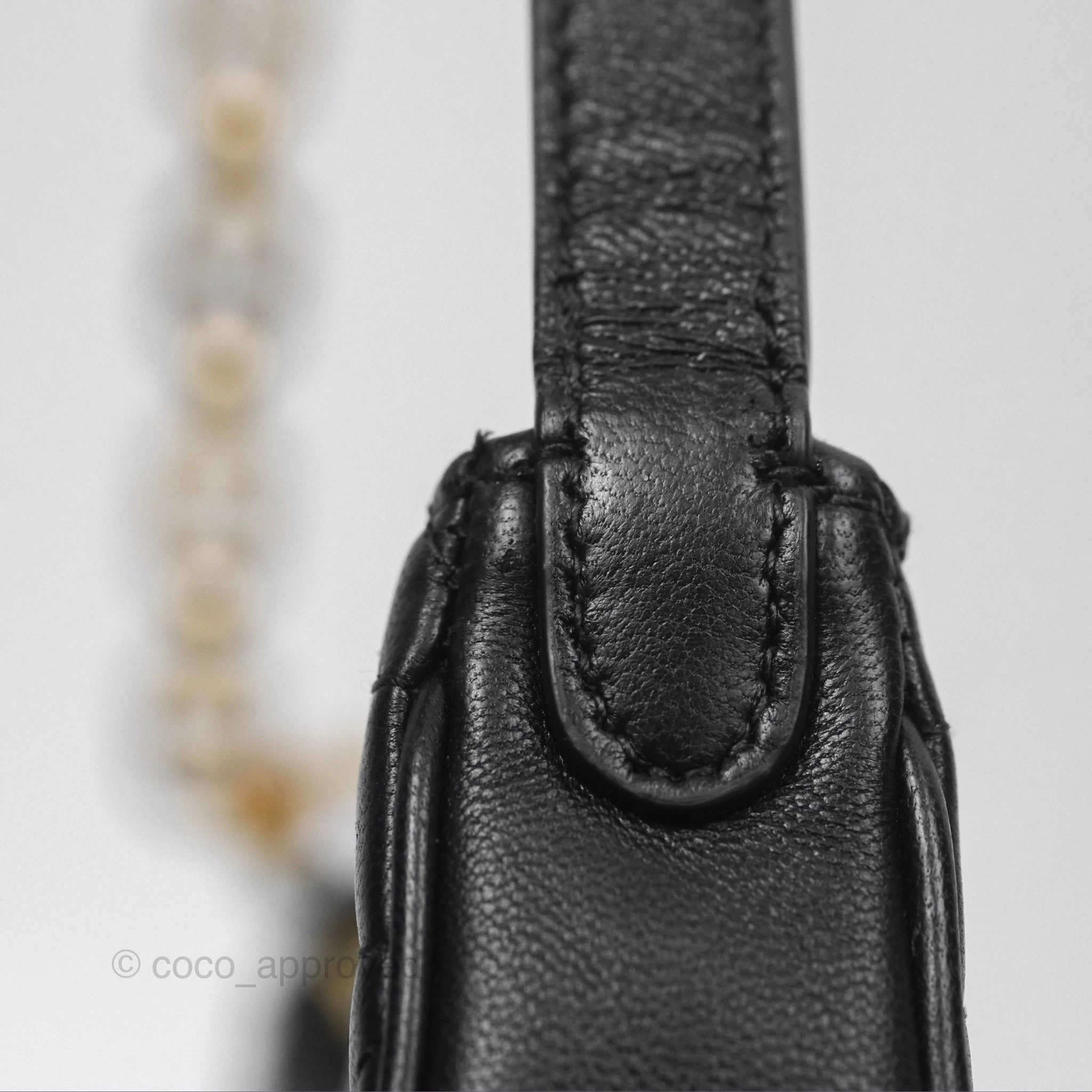 Christian Dior CD Lounge Bag Black Supple Macrocannage Lambskin