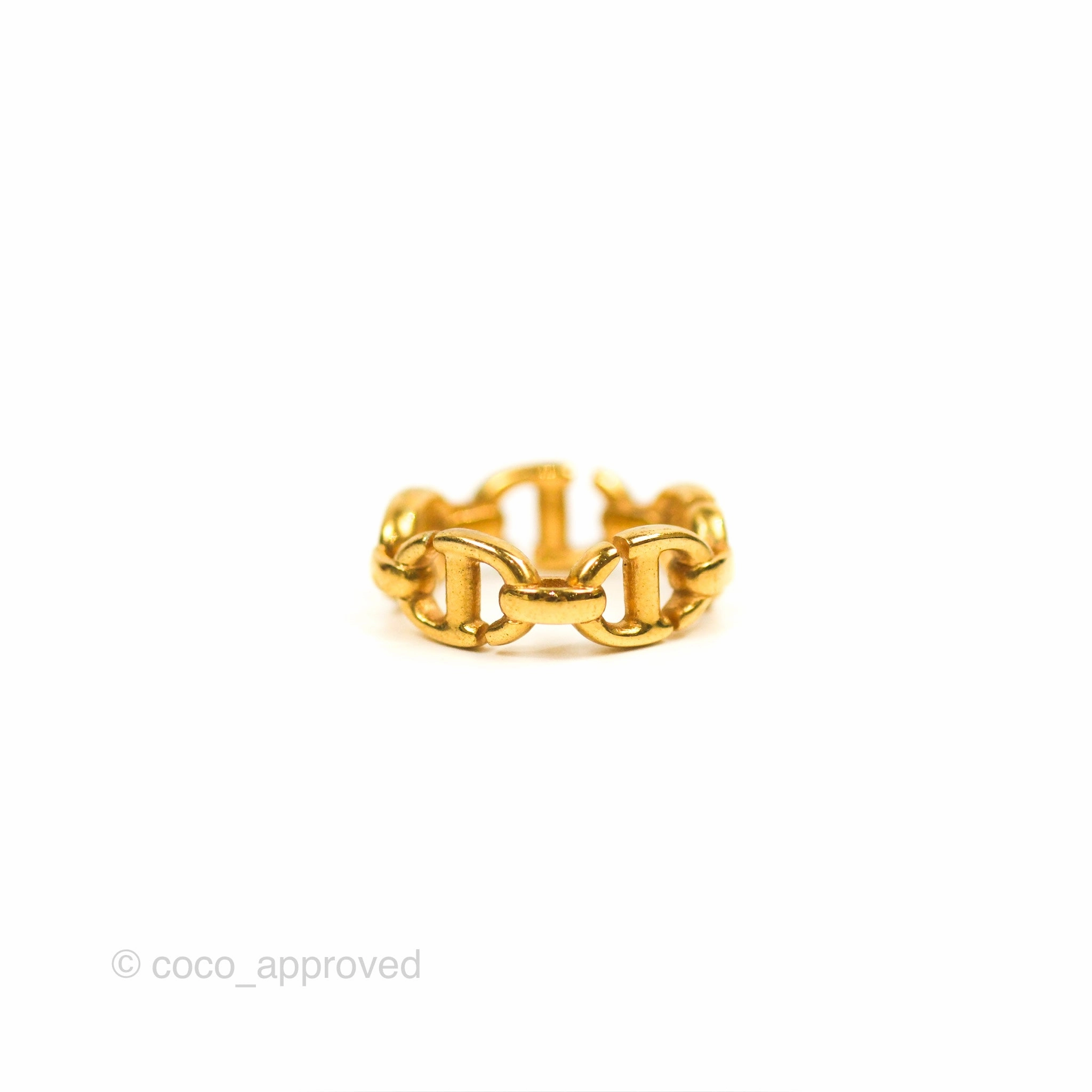Christian Dior CD Navy Ring Size S