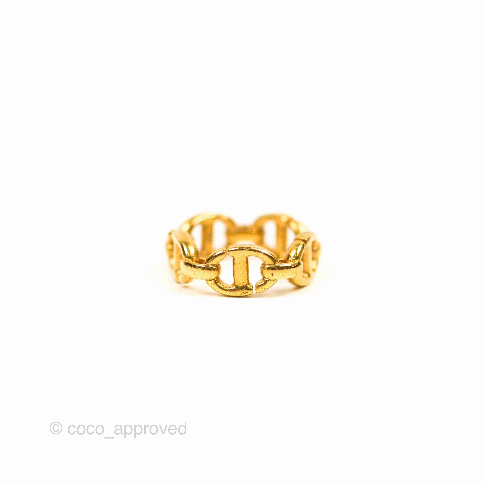 Christian Dior CD Navy Ring Size S