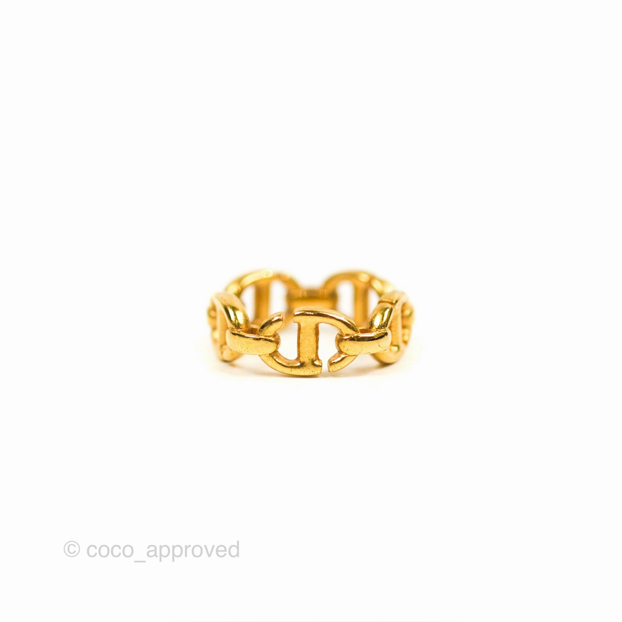 Christian Dior CD Navy Ring Size S