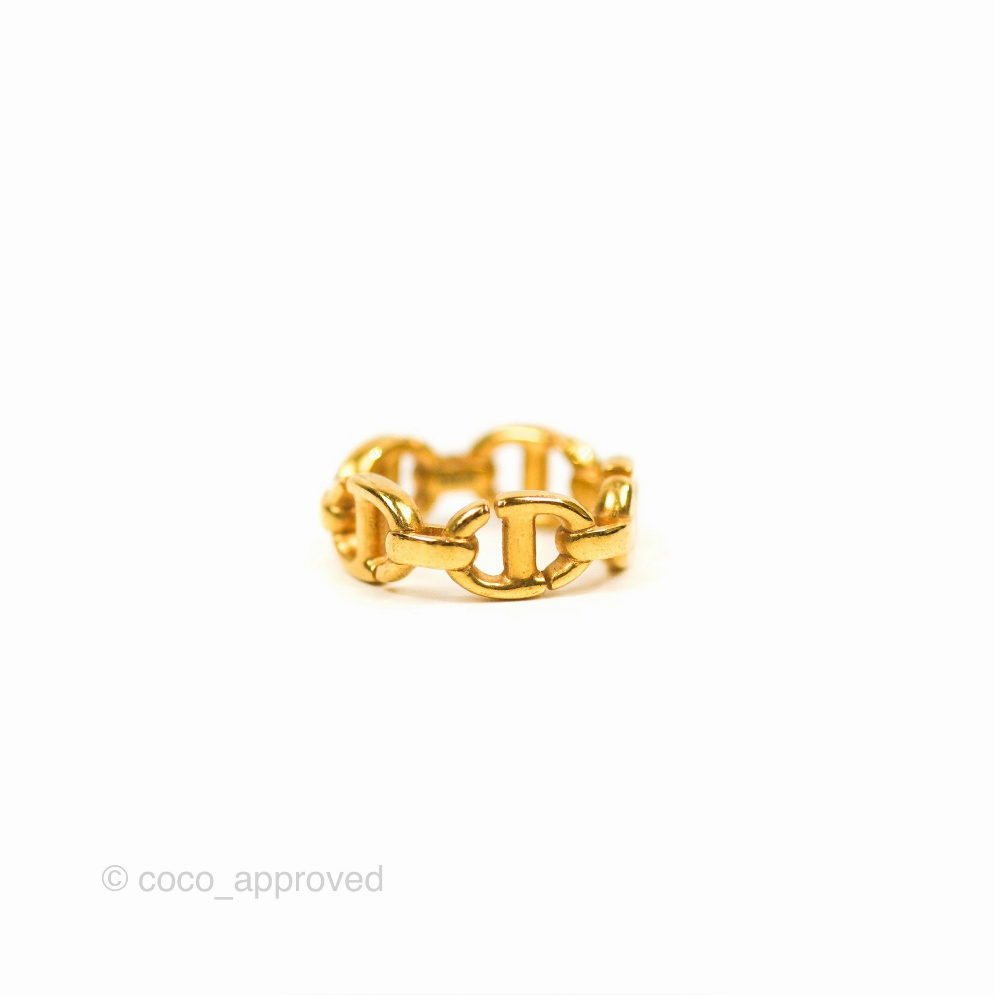 Christian Dior CD Navy Ring Size S