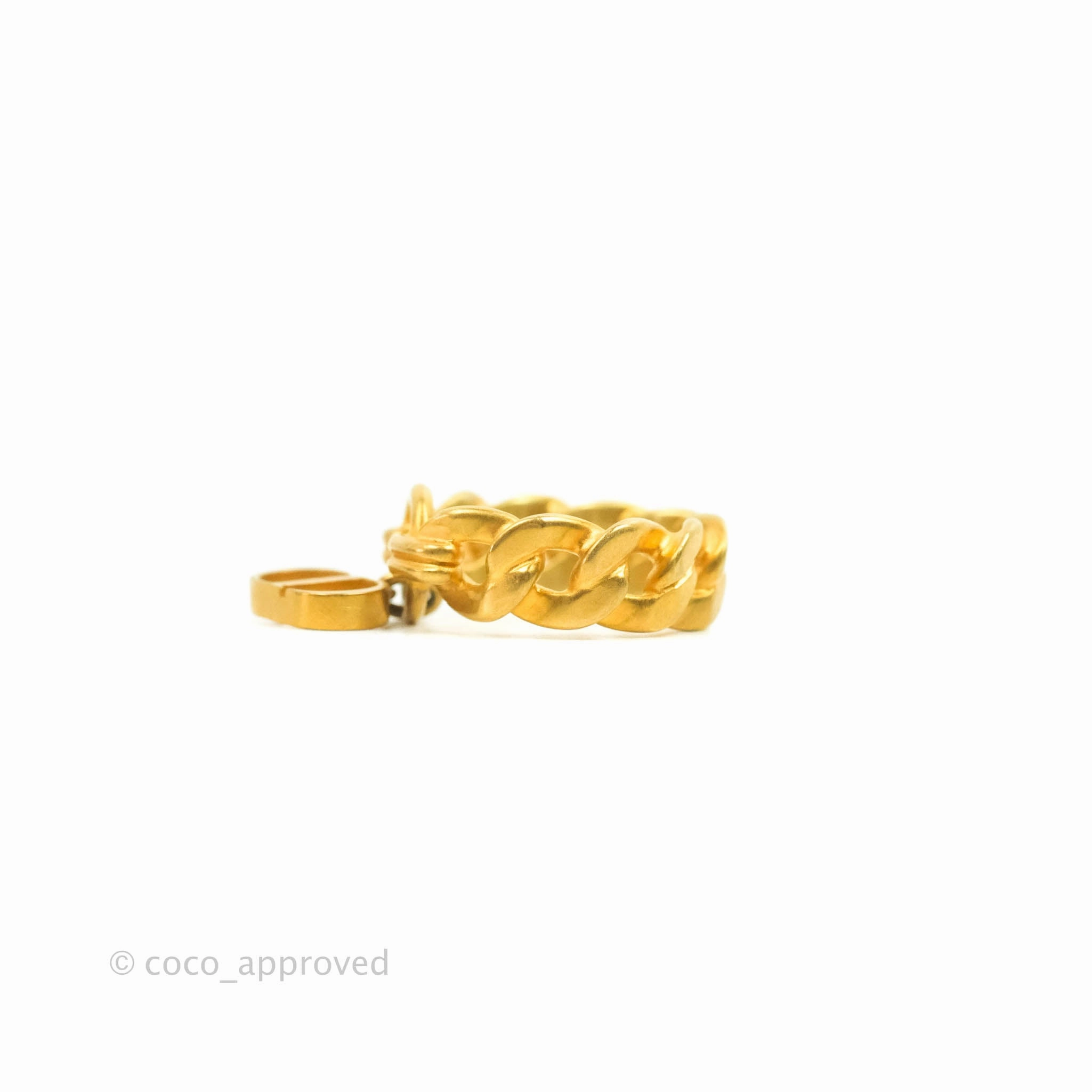 Christian Dior Chain Drop CD Logo Ring Size M